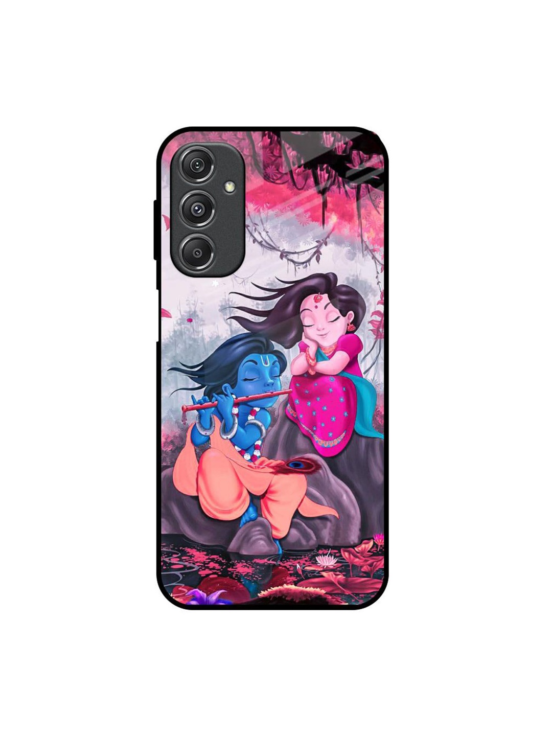 

QRIOH Quirky Printed Samsung Galaxy M34 5G Back Case Mobile Accessories, Pink