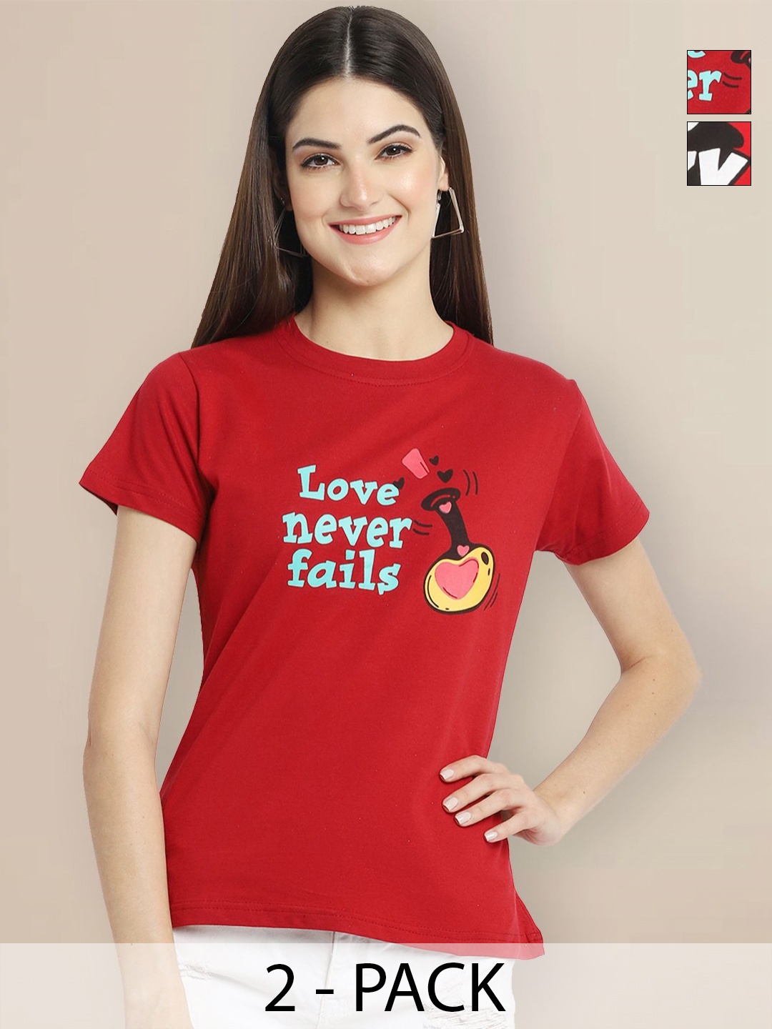 

Metronaut Women Typography 2 Printed T-shirt, Multi