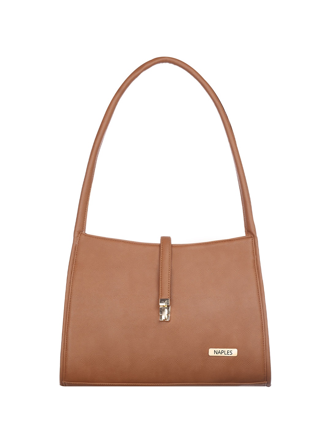 

Naples PU Structured Shoulder Bag, Tan