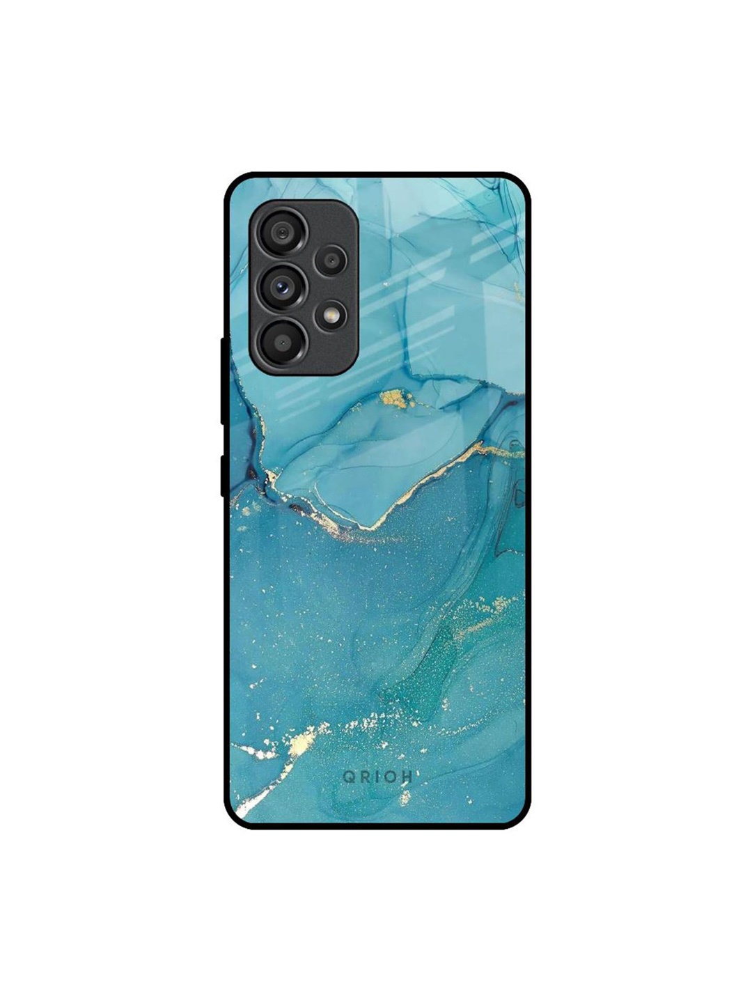 

QRIOH Abstract Printed Samsung Galaxy A53 5G Back Case Mobile Accessories, Blue