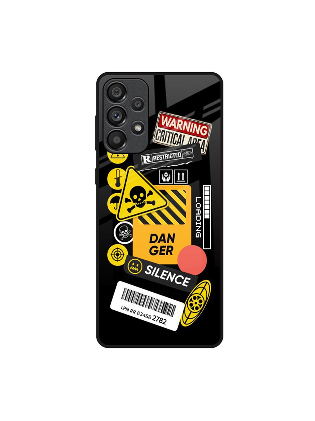 

QRIOH Conversational Printed Samsung Galaxy A73 5G Back Case Mobile Accessories, Black
