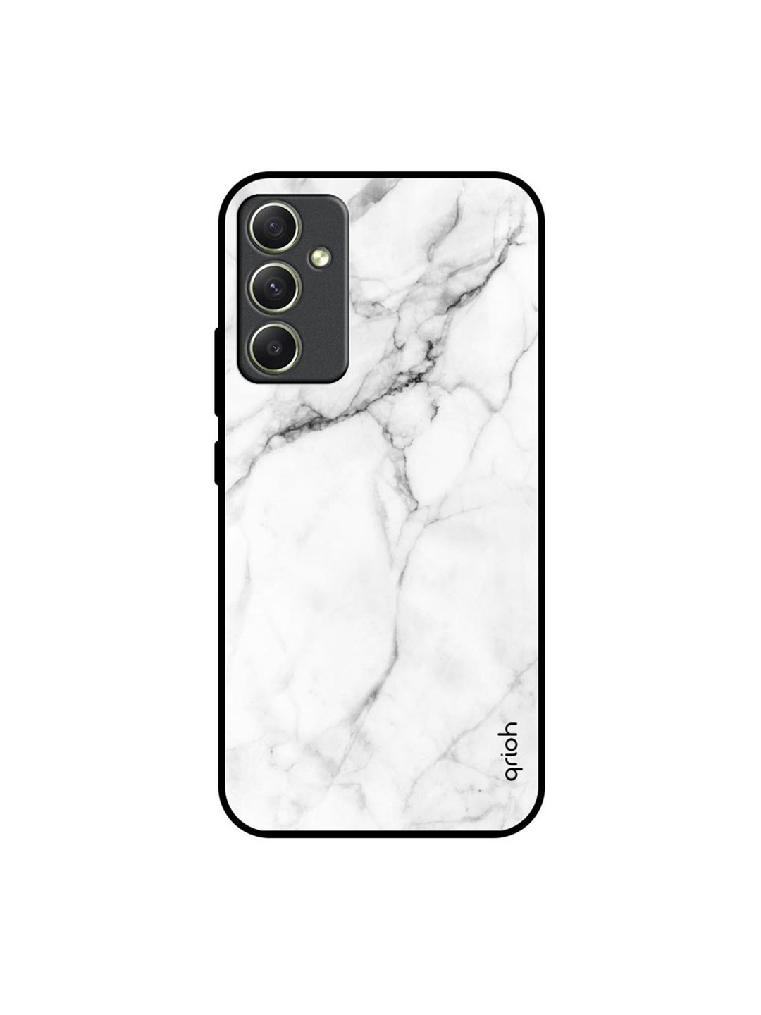 

QRIOH Abstract Printed Samsung Galaxy A34 5G Back Case Mobile Accessories, White