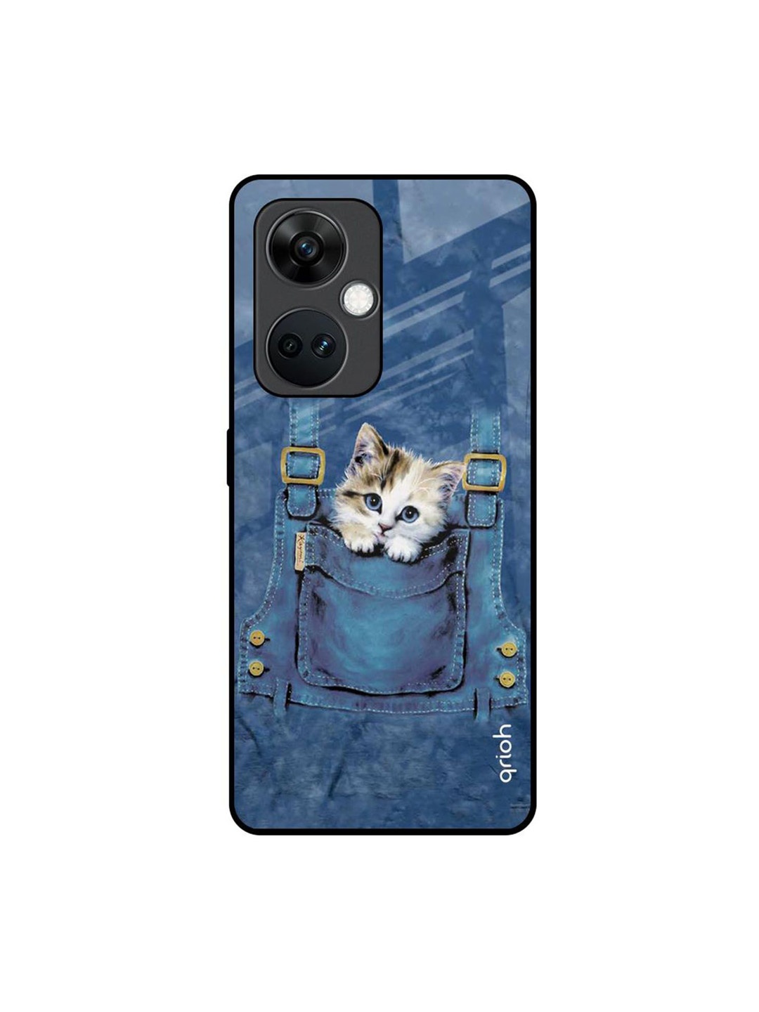 

QRIOH Quirky Printed OnePlus Nord CE 3 5G Back Case Mobile Accessories, Blue