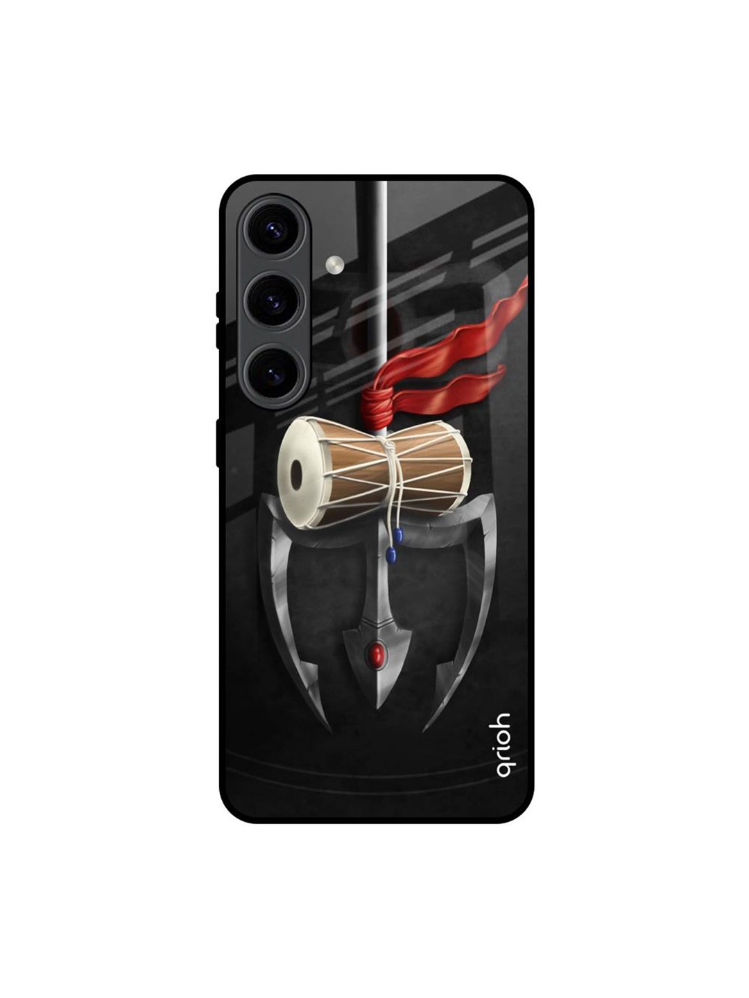 

QRIOH Quirky Printed Samsung Galaxy S24 5G Back Case Mobile Accessories, Black