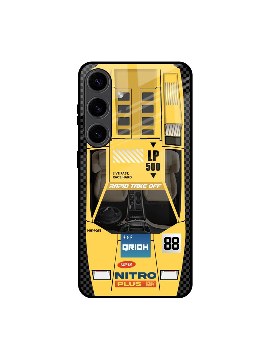 

QRIOH Typography Printed Samsung Galaxy S24 5G Back Case Mobile Accessories, Yellow