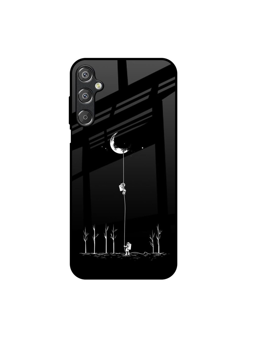 

QRIOH Quirky Printed Samsung Galaxy M15 5G Back Case Mobile Accessories, Black