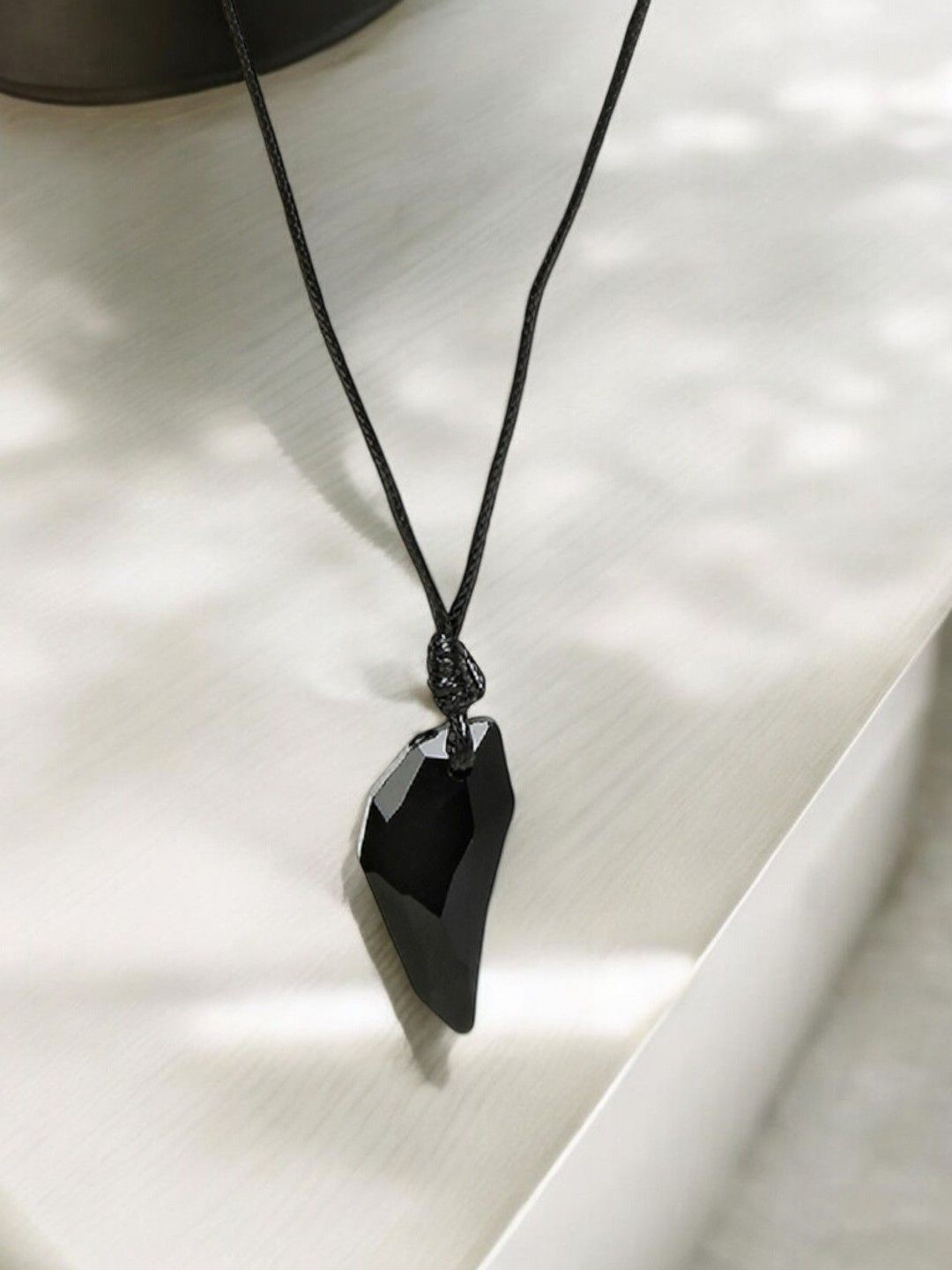 

The Roadster Lifestyle Co Men Black Wolf Tooth Fashion Pendant Chain