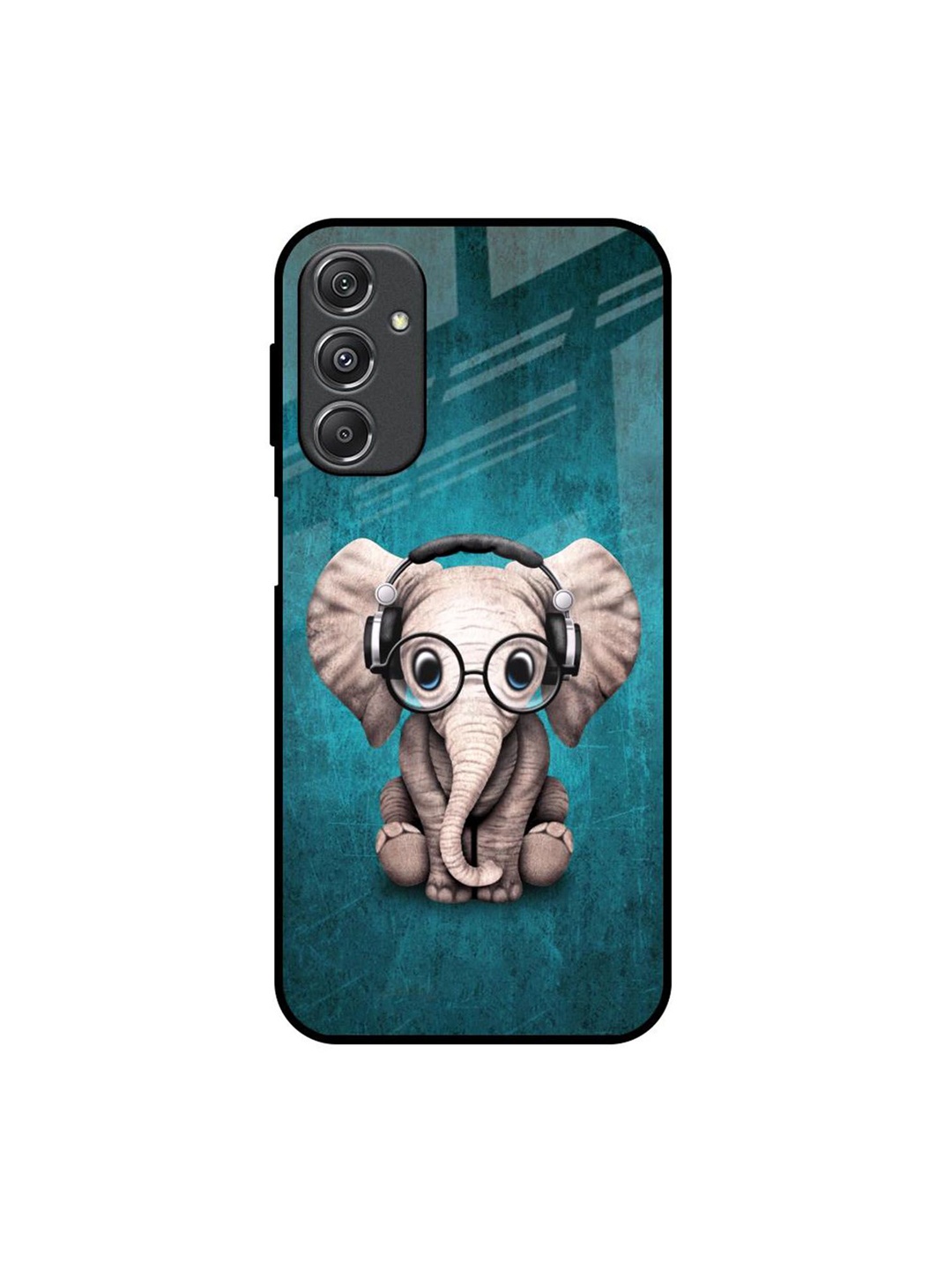 

QRIOH Quirky Printed Samsung Galaxy M34 5G Back Case Mobile Accessories, Blue