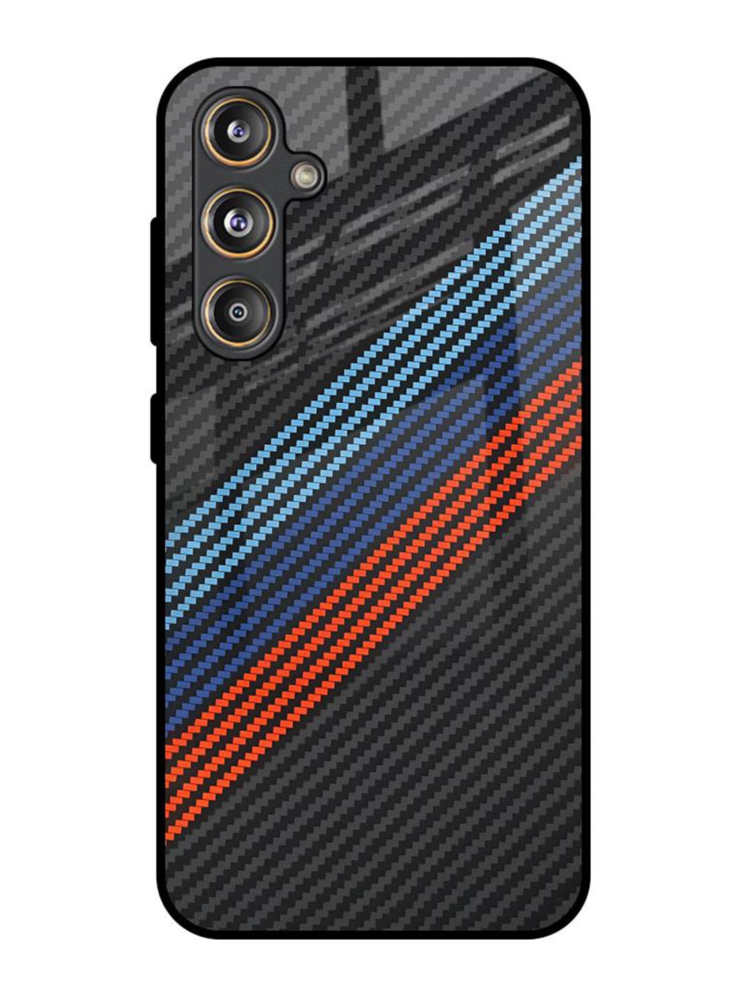 

QRIOH Abstract Printed Samsung Galaxy F55 5G Back Case Mobile Accessories, Black