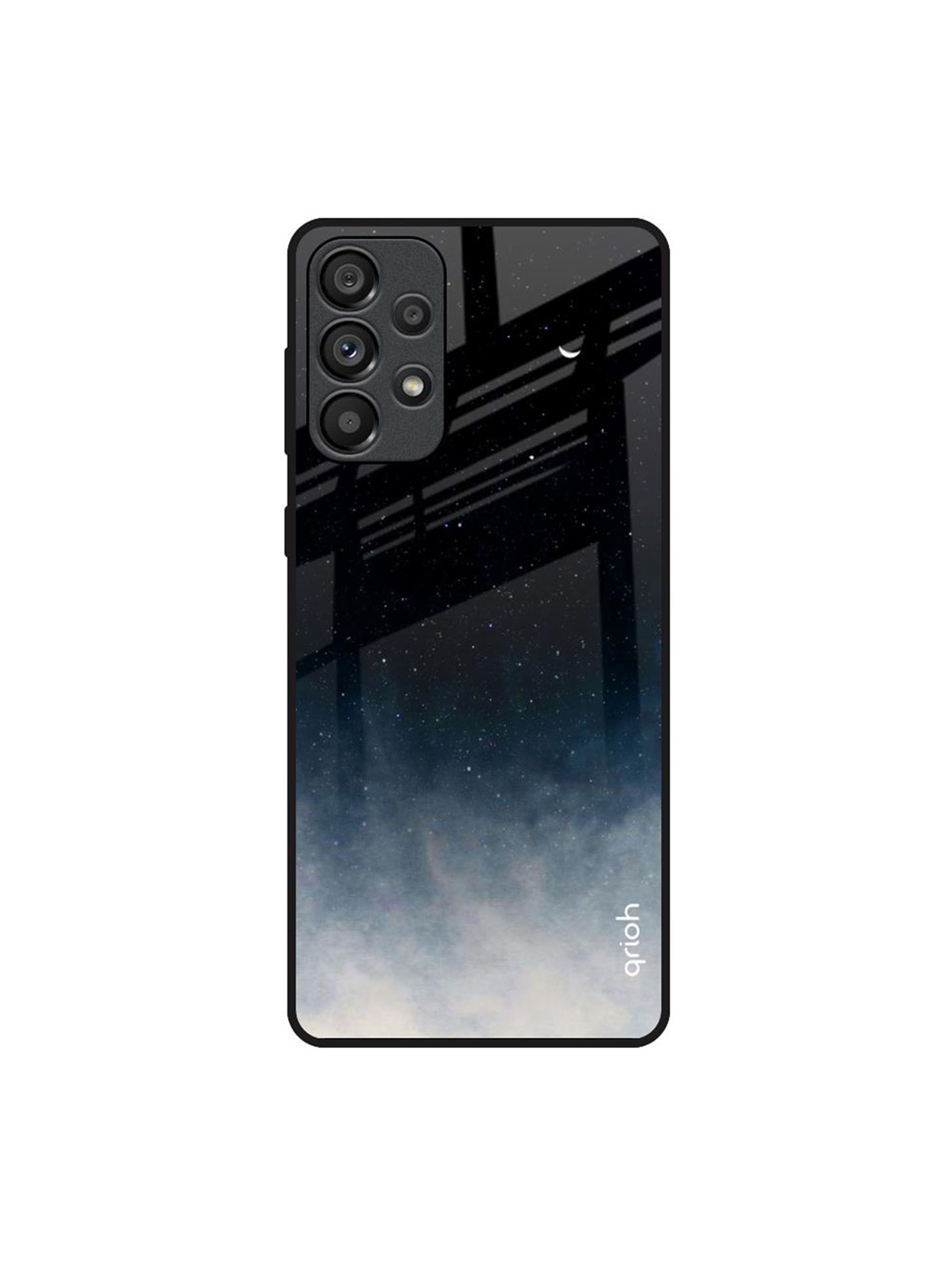 

QRIOH Quirky Printed Samsung Galaxy A73 5G Back Case Mobile Accessories, Black