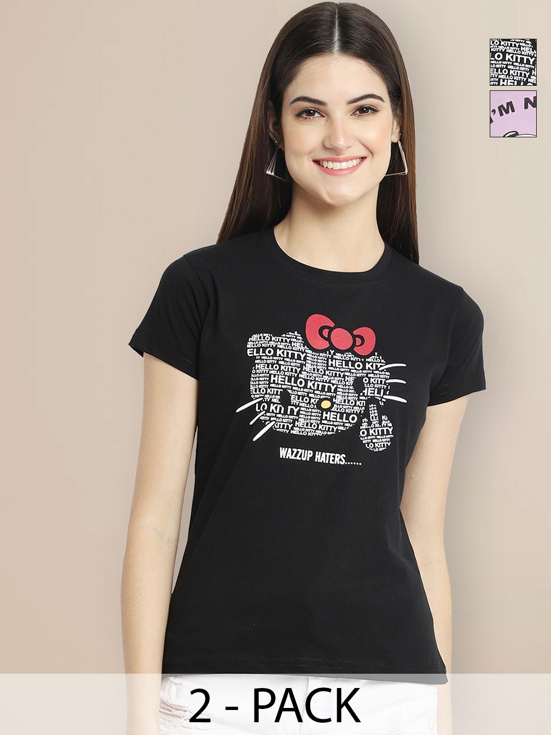 

Metronaut Women Typography 2 Printed T-shirt, Multi