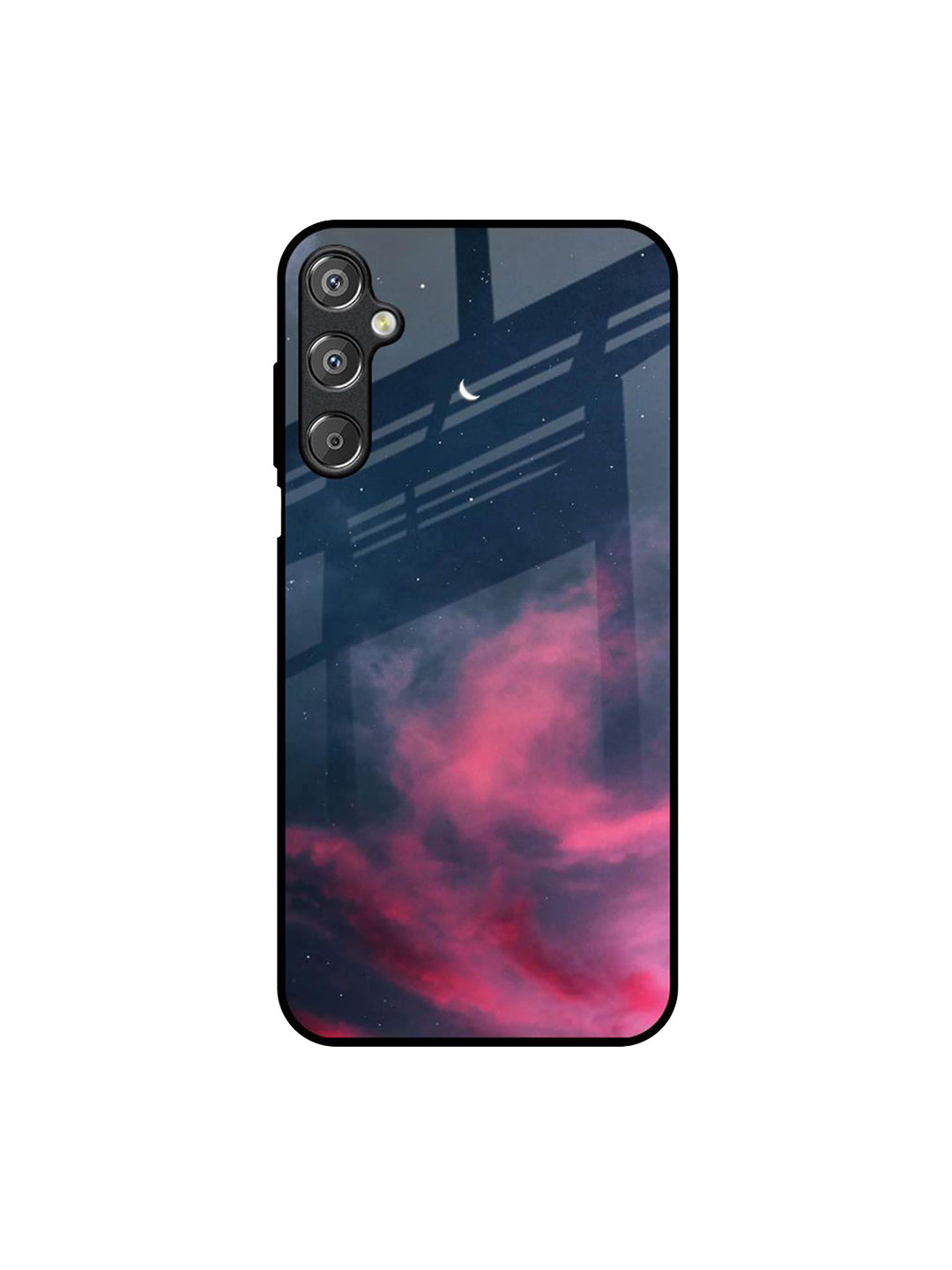 

QRIOH Quirky Printed Samsung Galaxy M15 5G Back Case Mobile Accessories, Navy blue