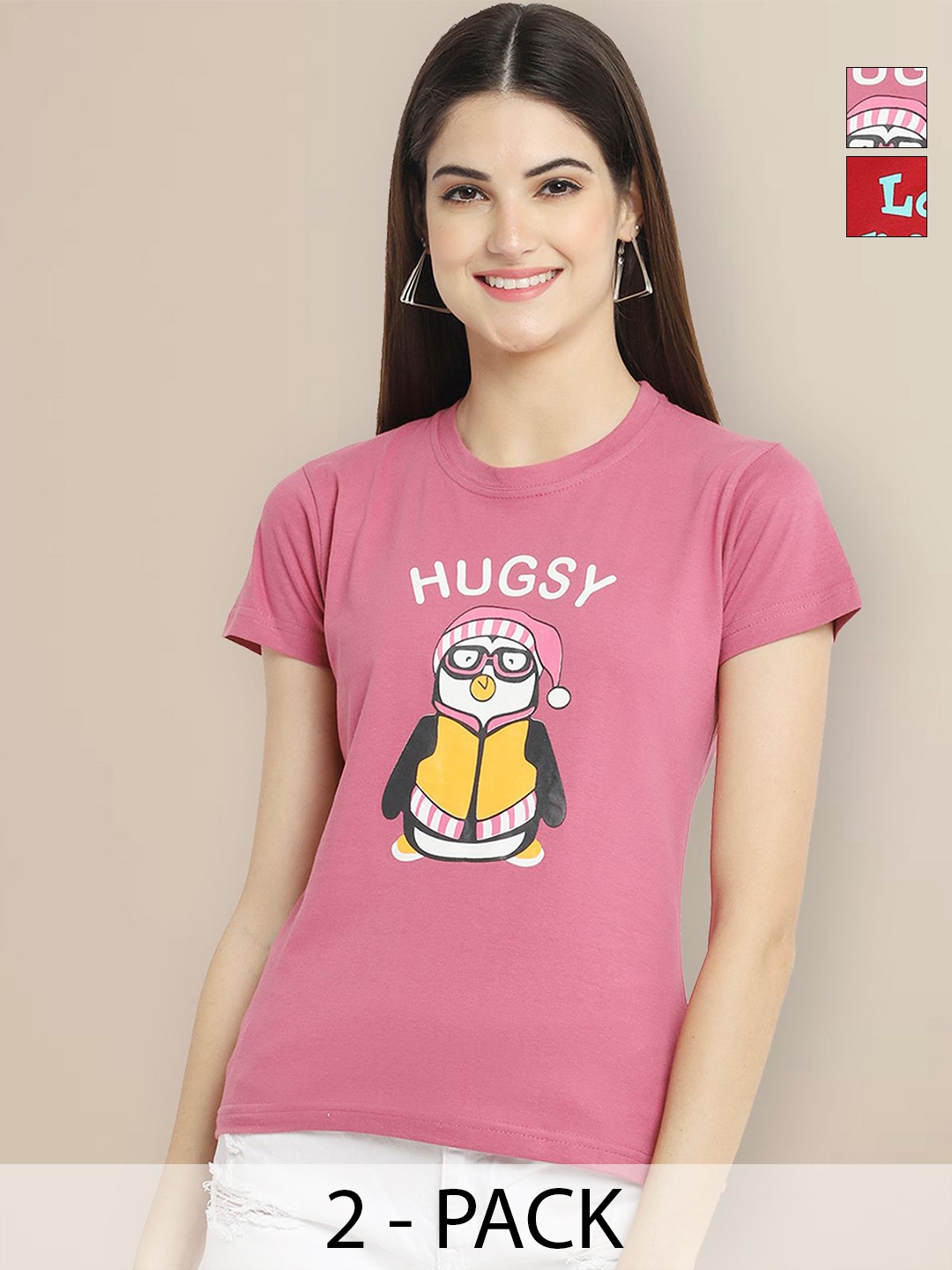 

Metronaut Women Typography 2 Printed T-shirt, Multi
