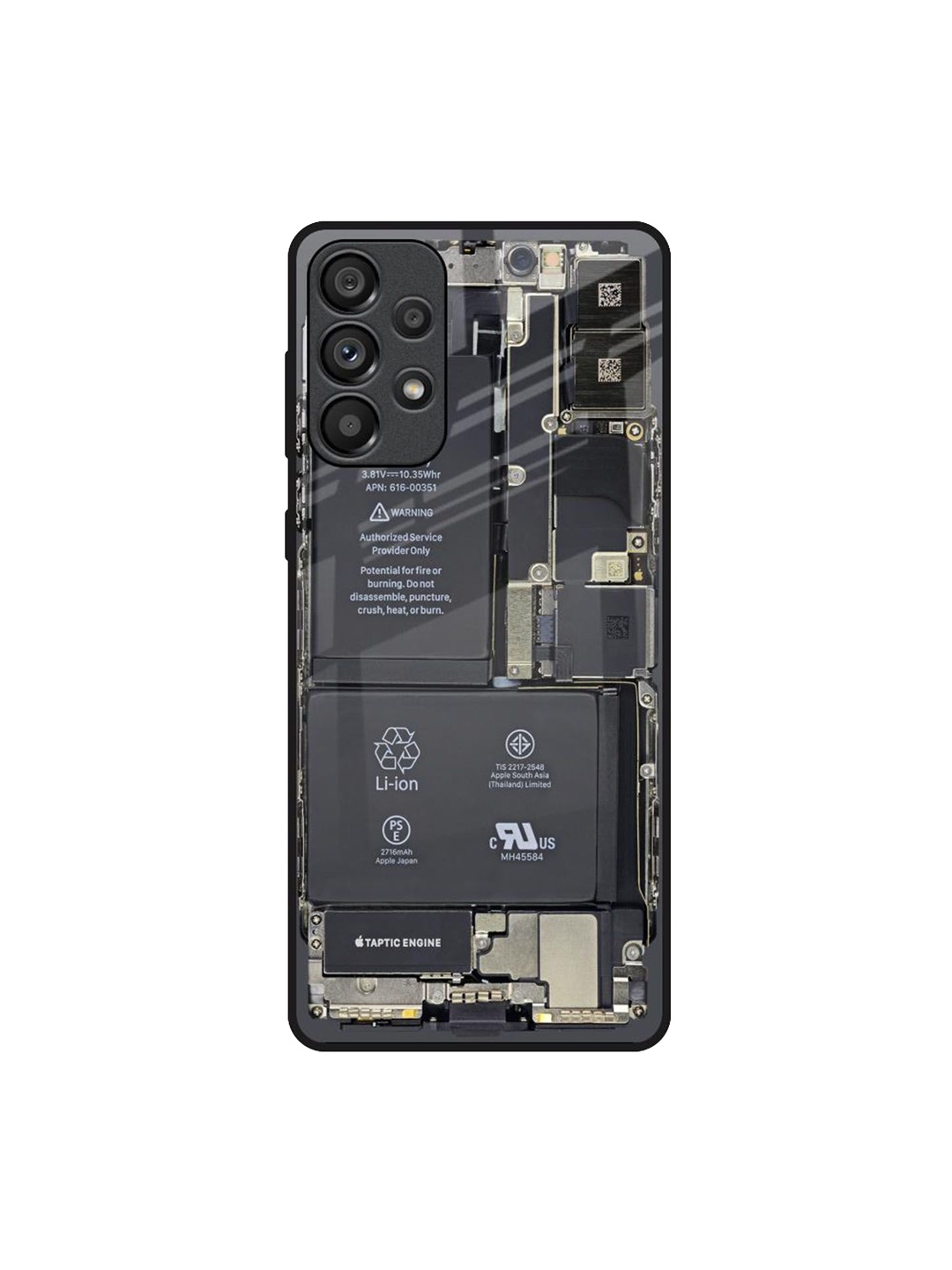 

QRIOH Quirky Printed Samsung Galaxy A73 5G Back Case Mobile Accessories, Grey