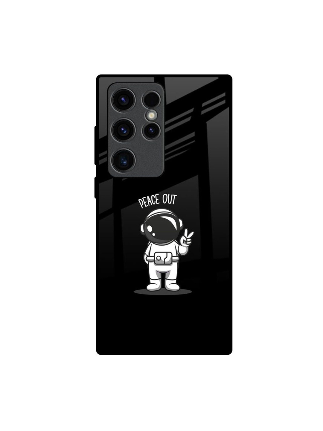 

QRIOH Quirky Printed Samsung Galaxy S23 Ultra 5G Back Case Mobile Accessories, Black