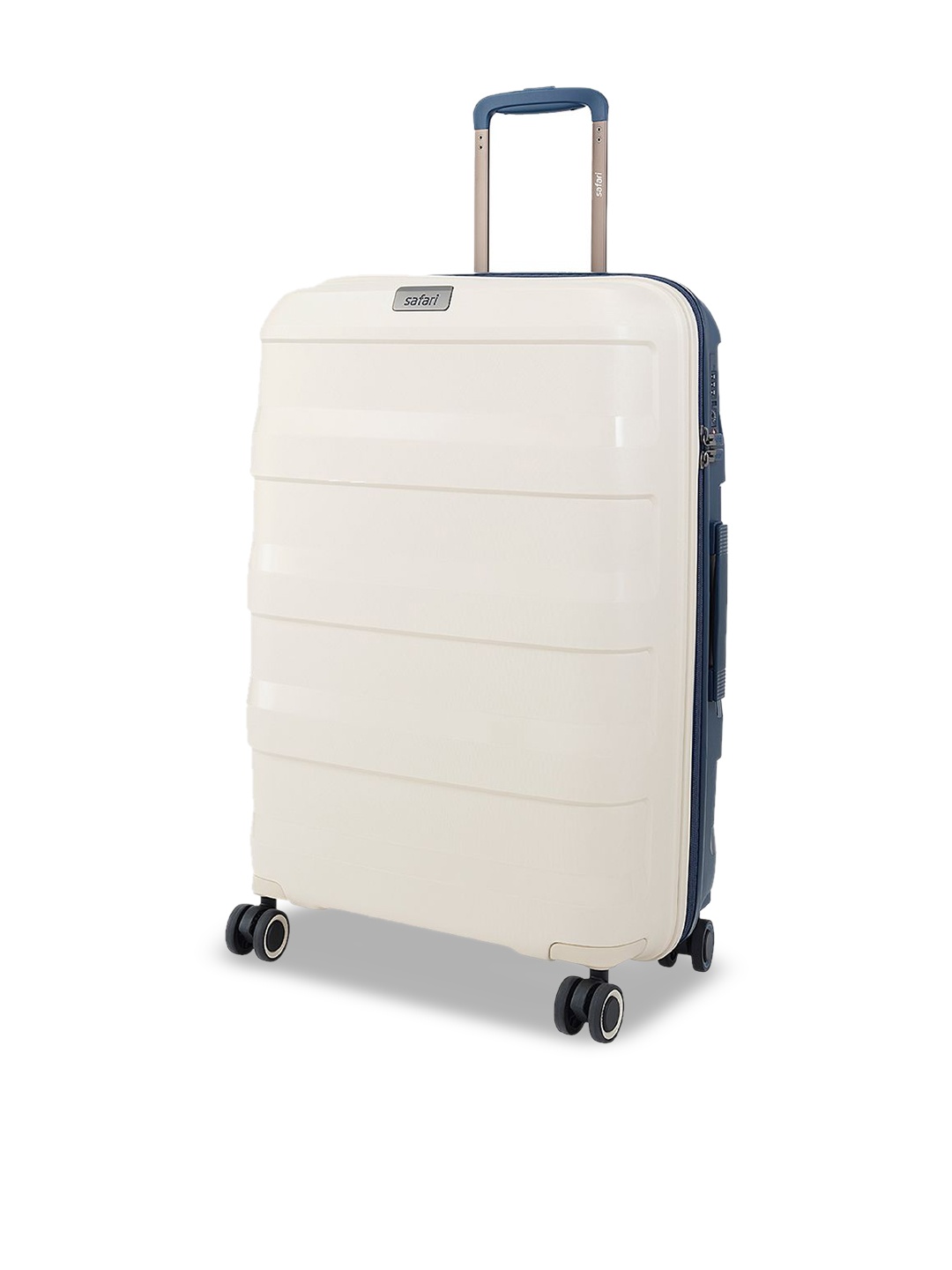 

Safari Select Aeroglide Textured Hard-Sided Medium Trolley Suitcase, Off white