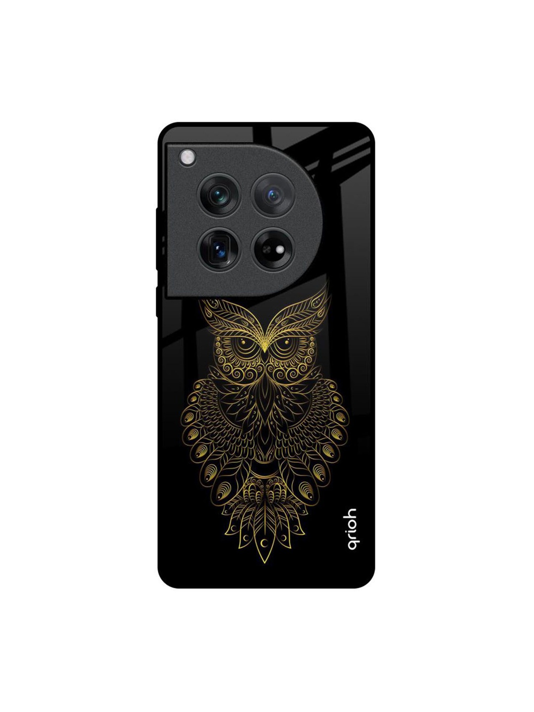 

QRIOH Quirky Printed Oneplus 12 Back Case Mobile Accessories, Black