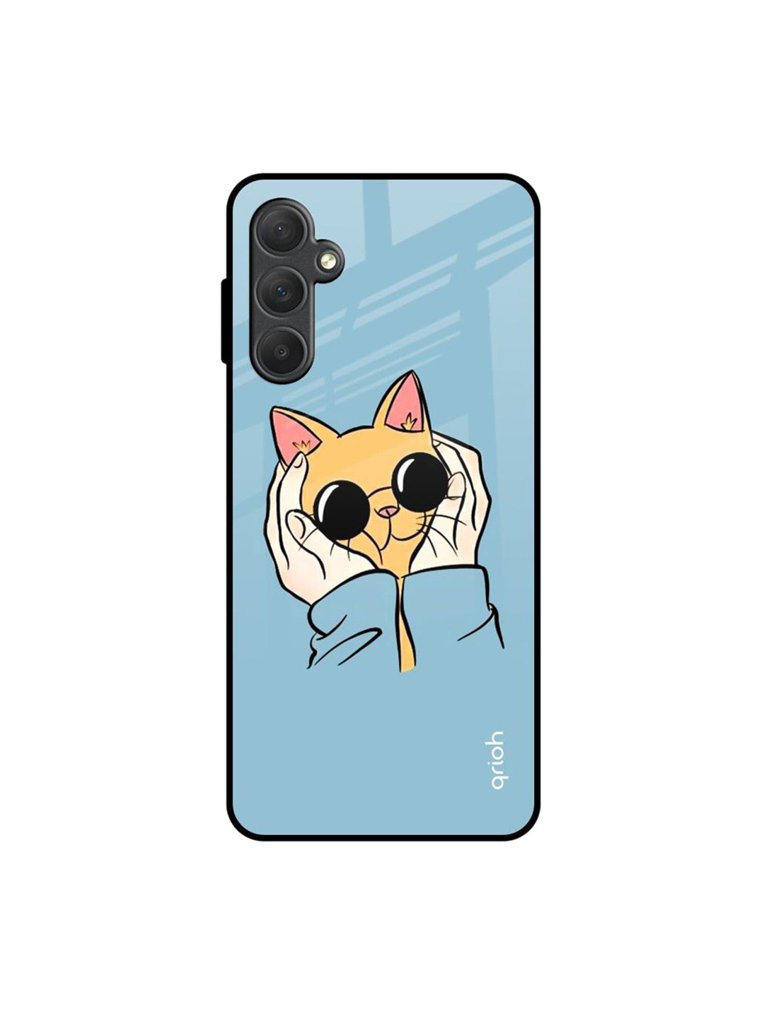 

QRIOH Quirky Printed Samsung Galaxy M54 5G Back Case Mobile Accessories, Blue