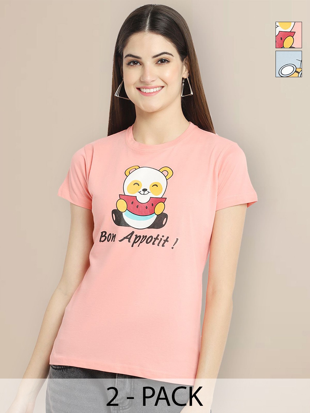 

Metronaut Women Typography 2 Printed T-shirt, Multi