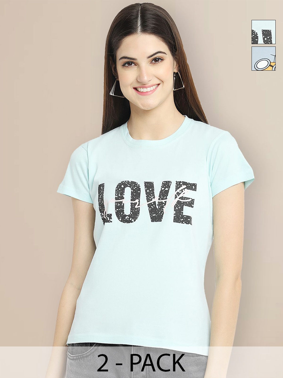 

Metronaut Women Typography 2 Printed T-shirt, Multi