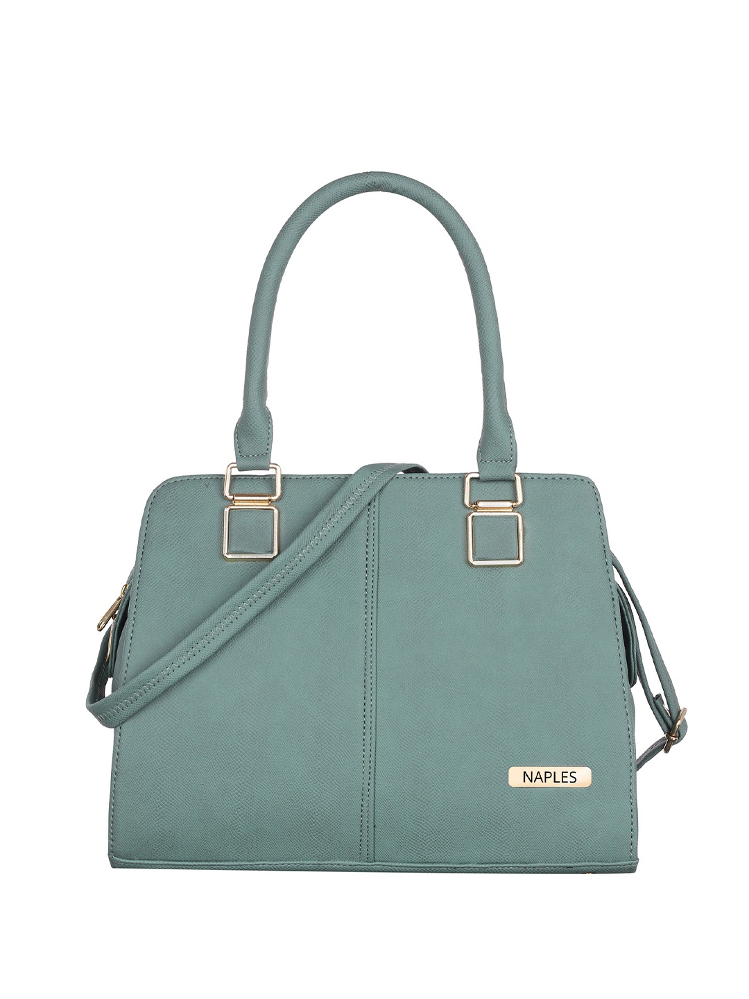 

Naples PU Structured Shoulder Bag, Grey