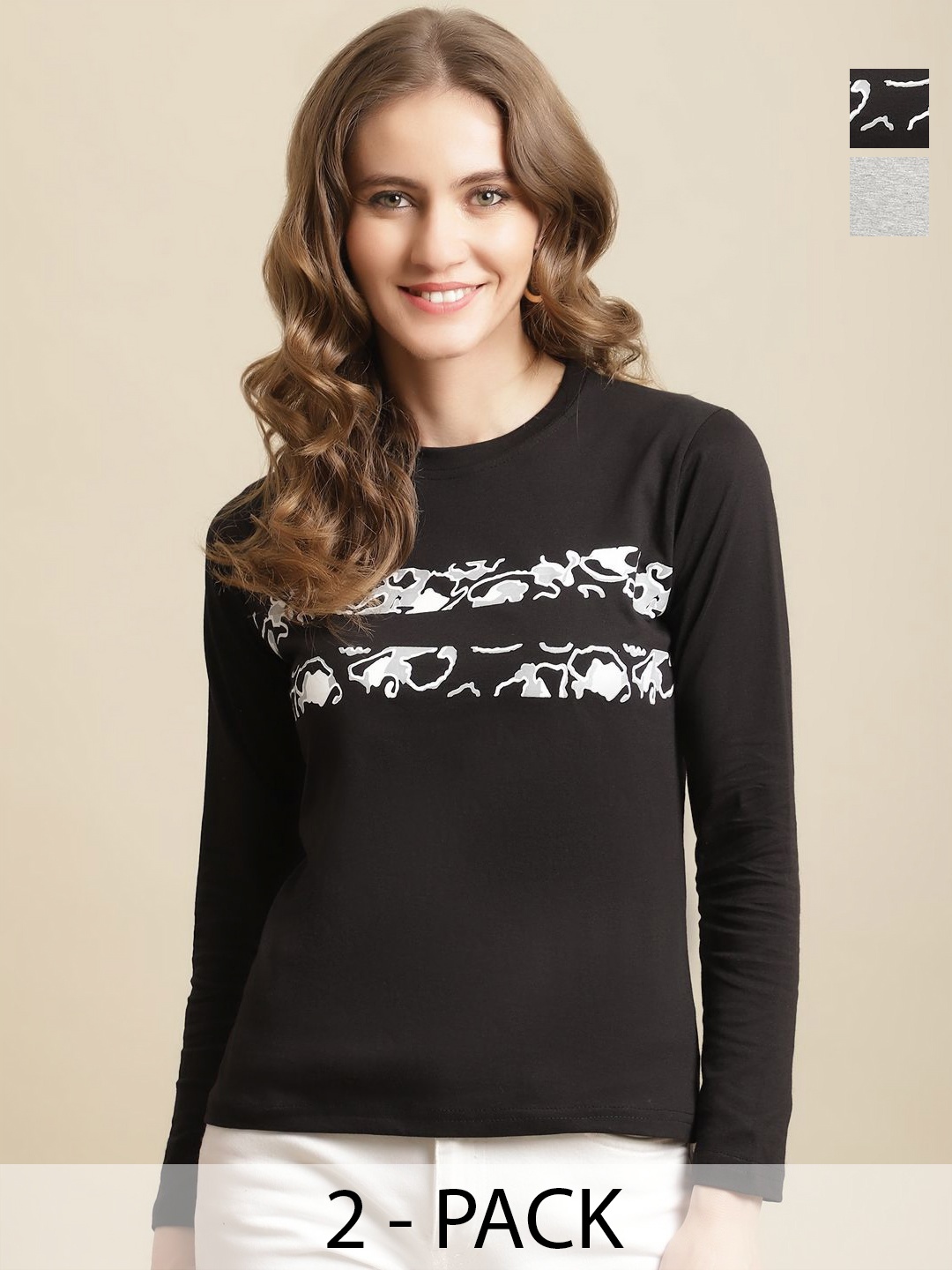 

GLOBAL NOMAD Women Typography 2 Printed T-shirt, Multi