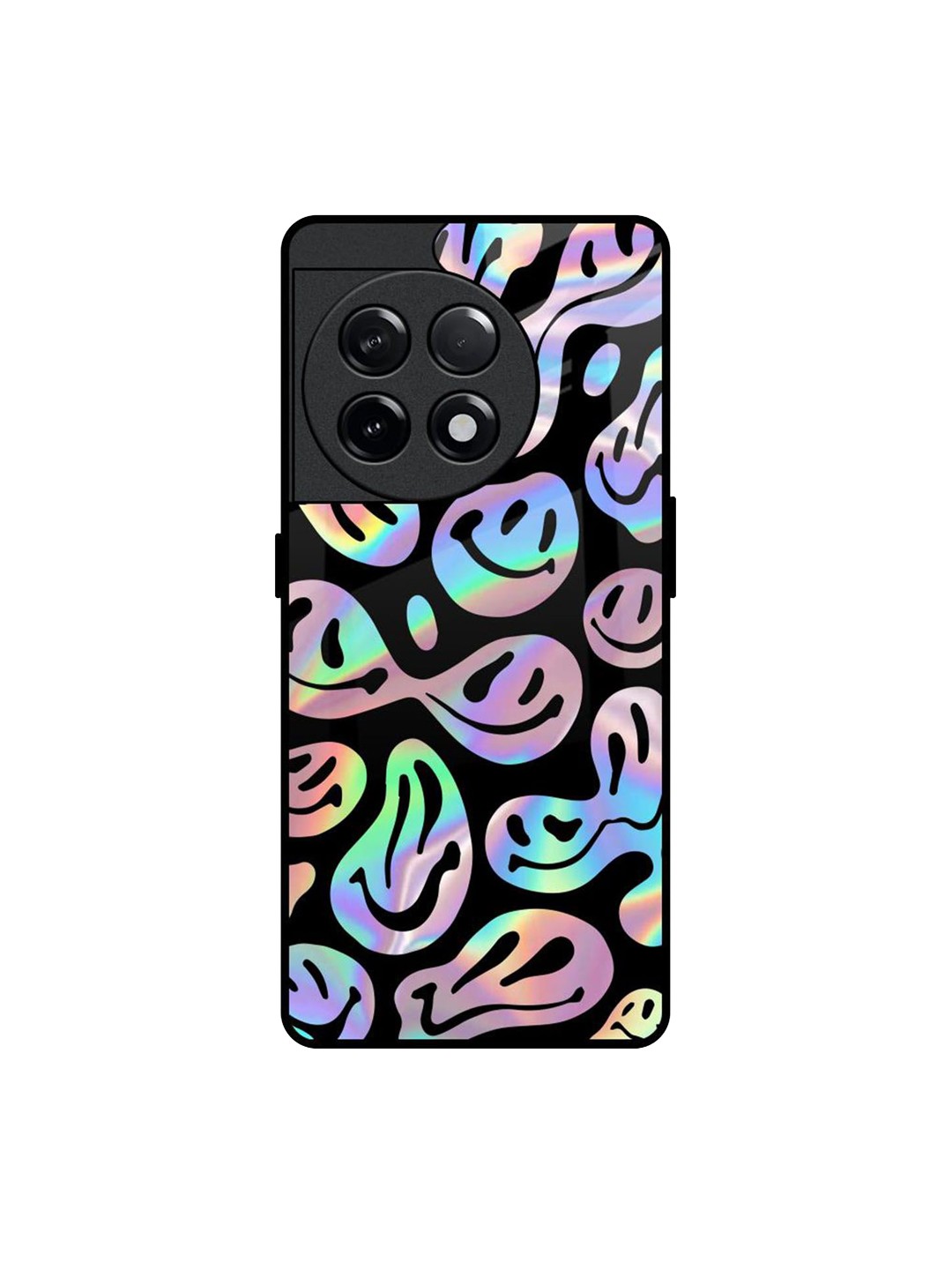 

QRIOH Quirky Printed OnePlus 11R 5G Back Case Mobile Accessories, Black