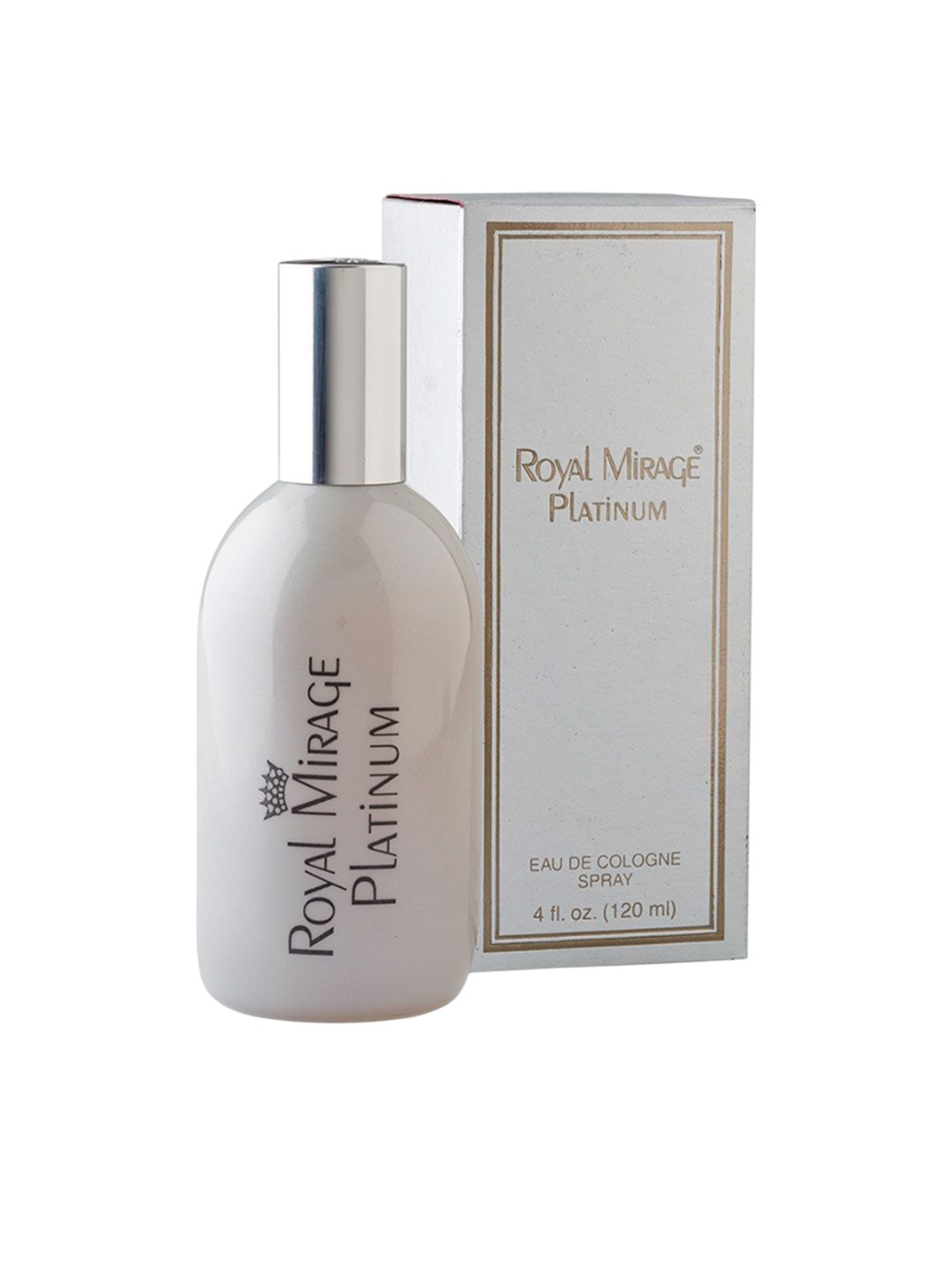 

Royal Mirage Unisex Platinum Long Lasting Eau de Cologne - 120 ml, White