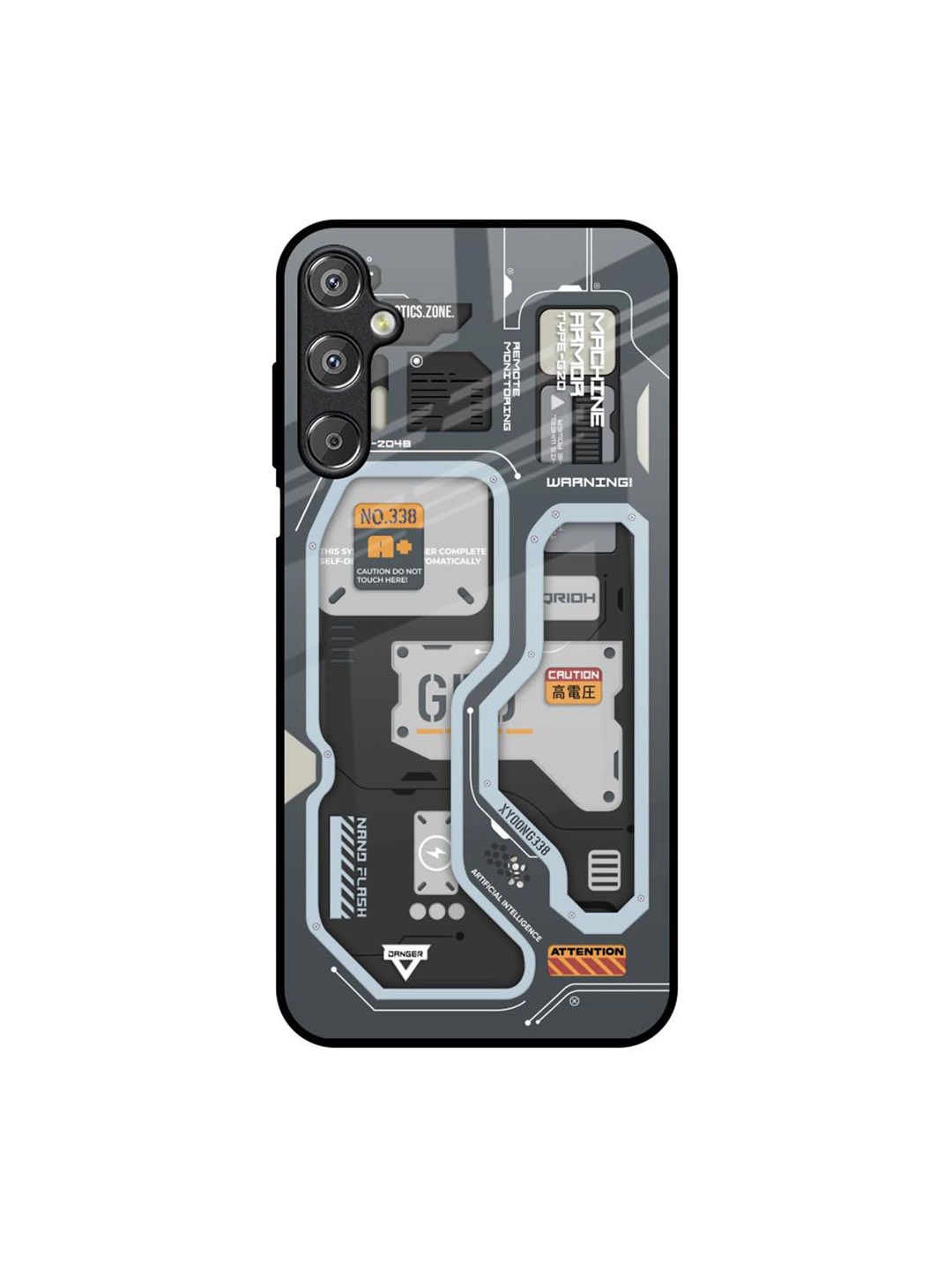 

QRIOH Typography Printed Samsung Galaxy M15 5G Back Case Mobile Accessories, Black