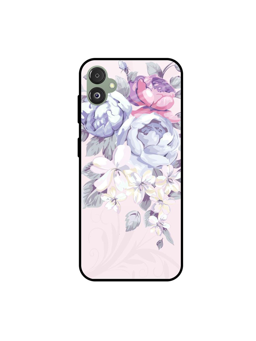 

QRIOH Floral Printed Samsung Galaxy F14 5G Back Case Mobile Accessories, Pink