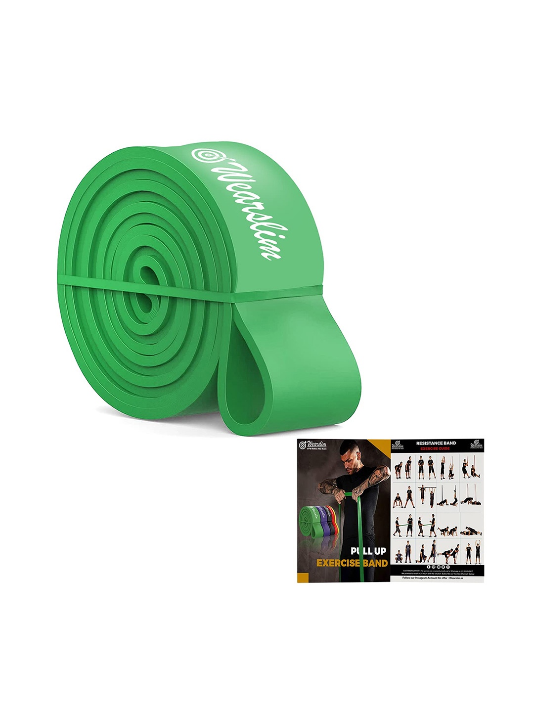 

Wearslim Professional Pull Up Exercise Resistance Band, Green