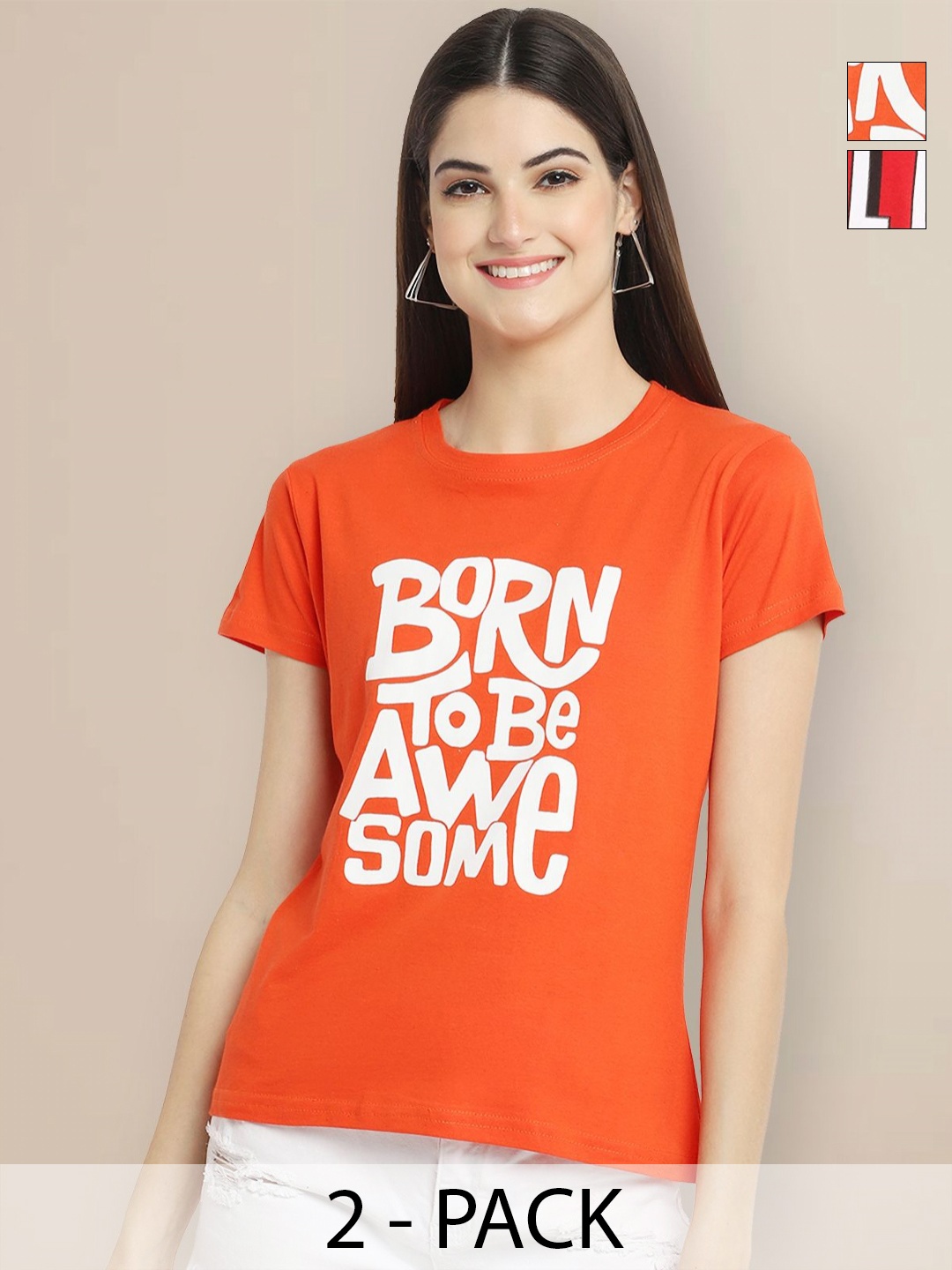 

Metronaut Women Typography 2 Printed T-shirt, Multi