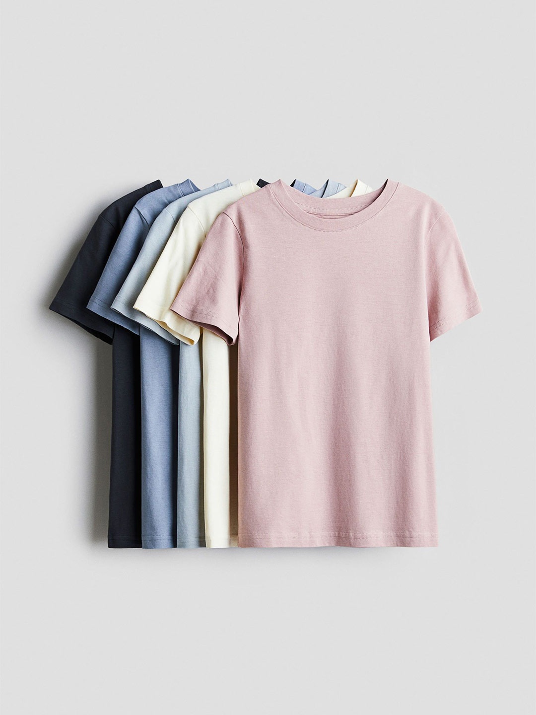 

H&M 5-Pack T-shirts, Pink