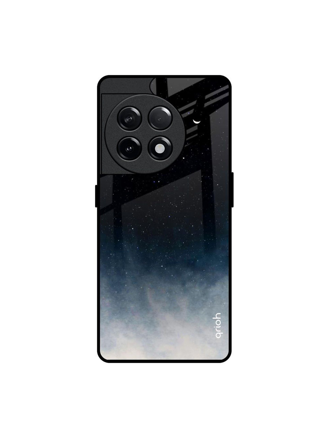 

QRIOH Quirky Printed OnePlus 11R 5G Back Case Mobile Accessories, Black