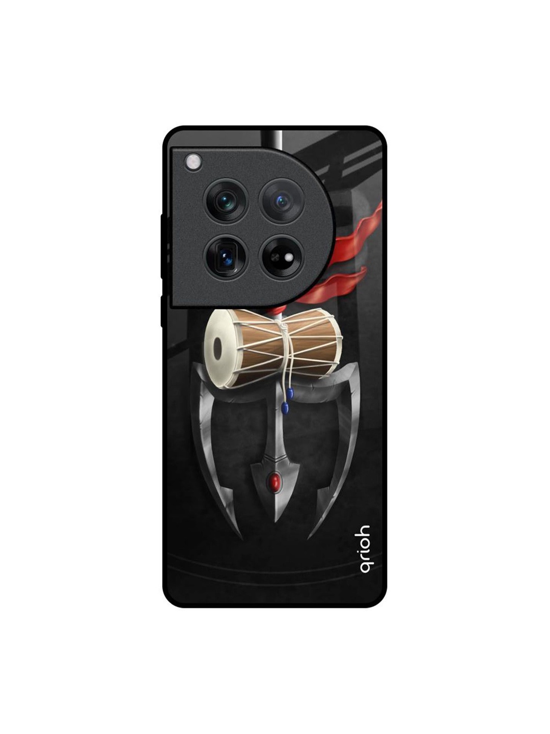 

QRIOH Quirky Printed Oneplus 12 Back Case Mobile Accessories, Black