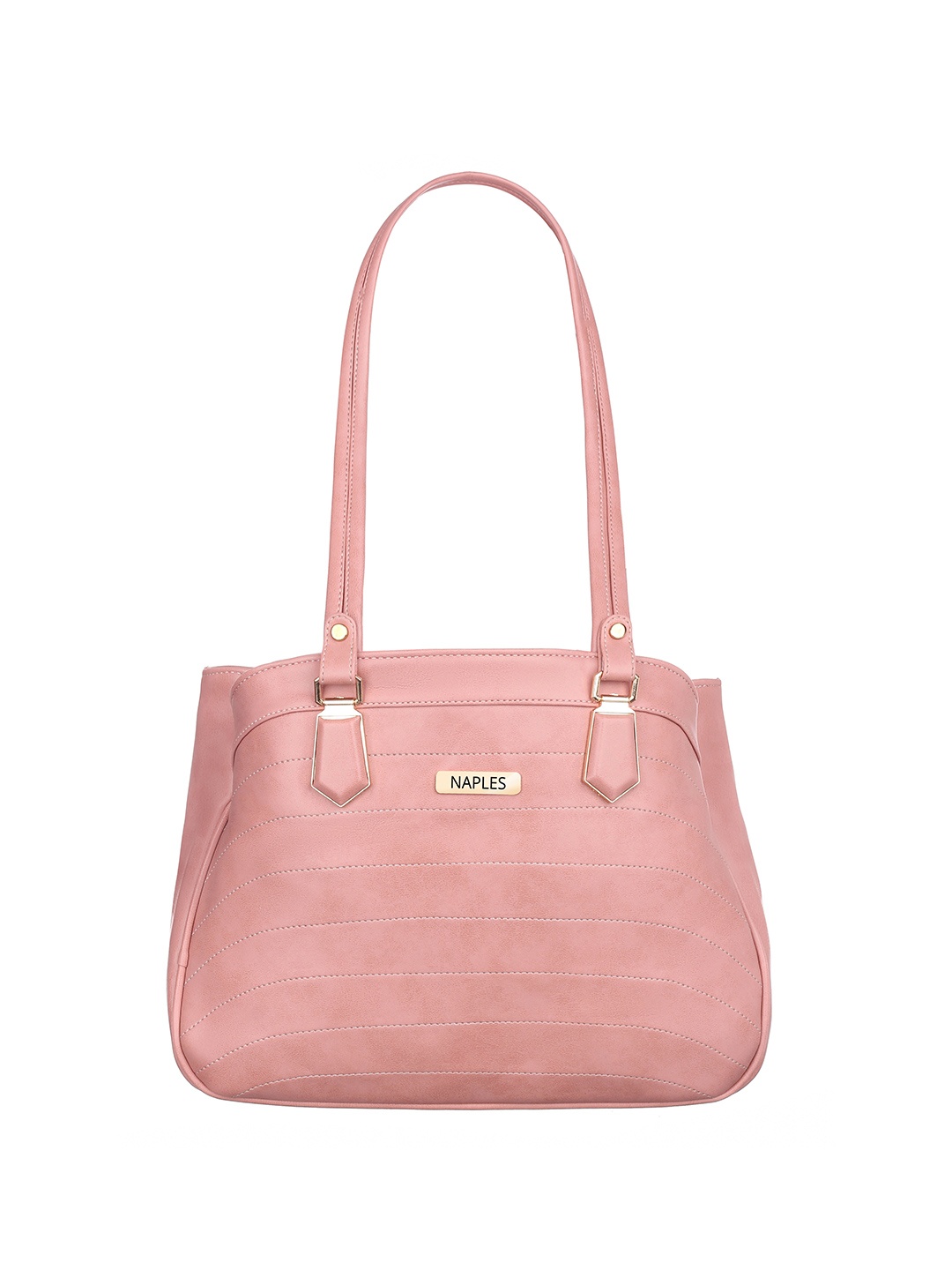 

Naples PU Structured Shoulder Bag, Pink