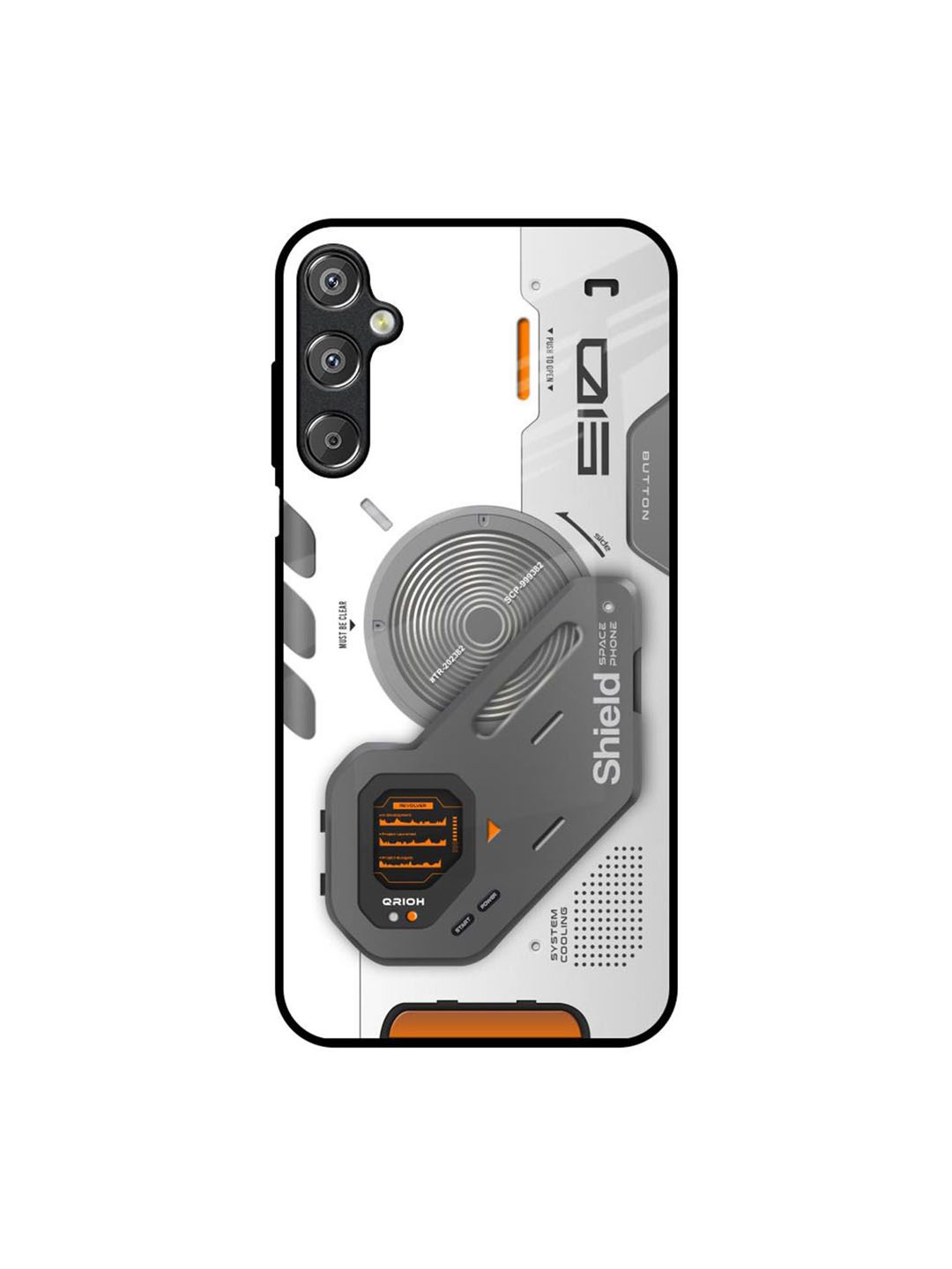 

QRIOH Typography Printed Samsung Galaxy M15 5G Back Case Mobile Accessories, White
