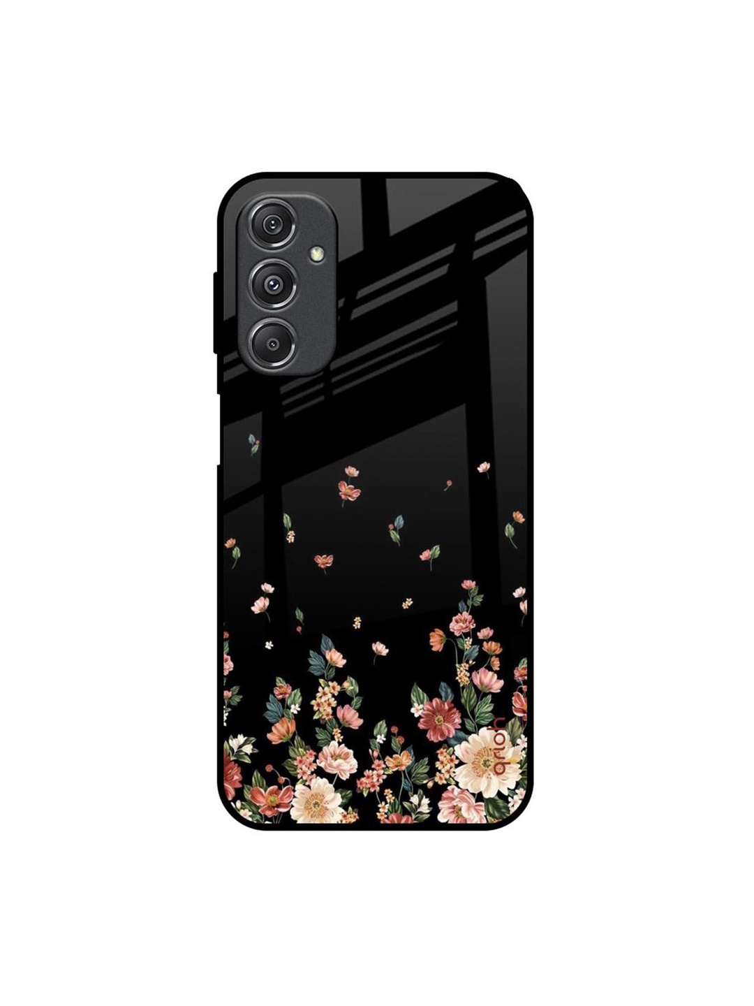 

QRIOH Floral Printed Samsung Galaxy M34 5G Back Case Mobile Accessories, Black