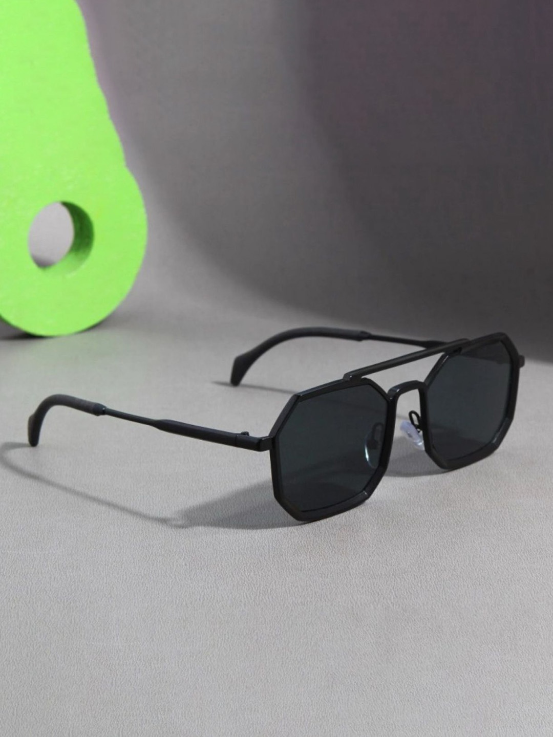 

FUNGLASSES Unisex Other Sunglasses with UV Protected Lens 222 FULL - Black