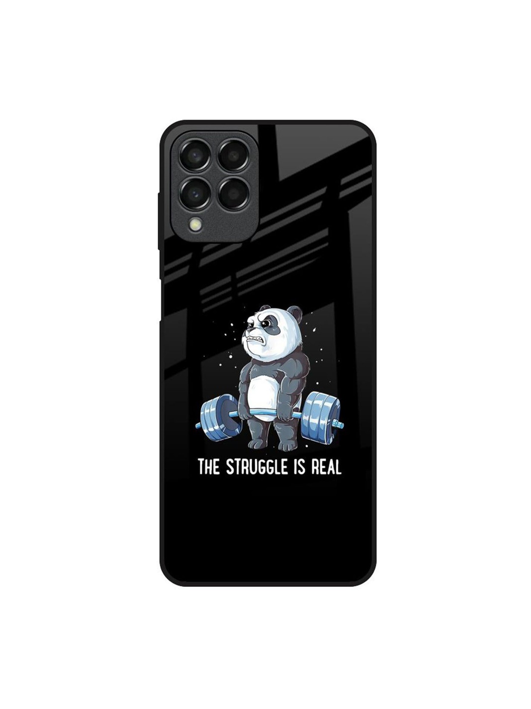 

QRIOH Quirky Printed Samsung Galaxy M33 5G Back Case Mobile Accessories, Black