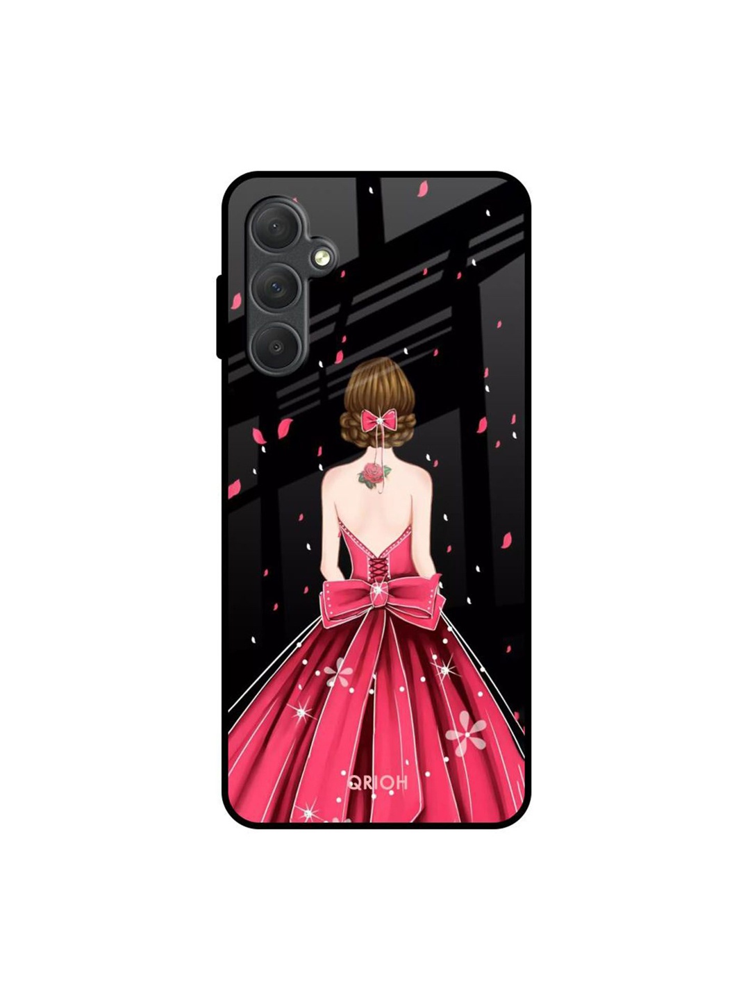 

QRIOH Quirky Printed Samsung Galaxy M54 5G Back Case Mobile Accessories, Red