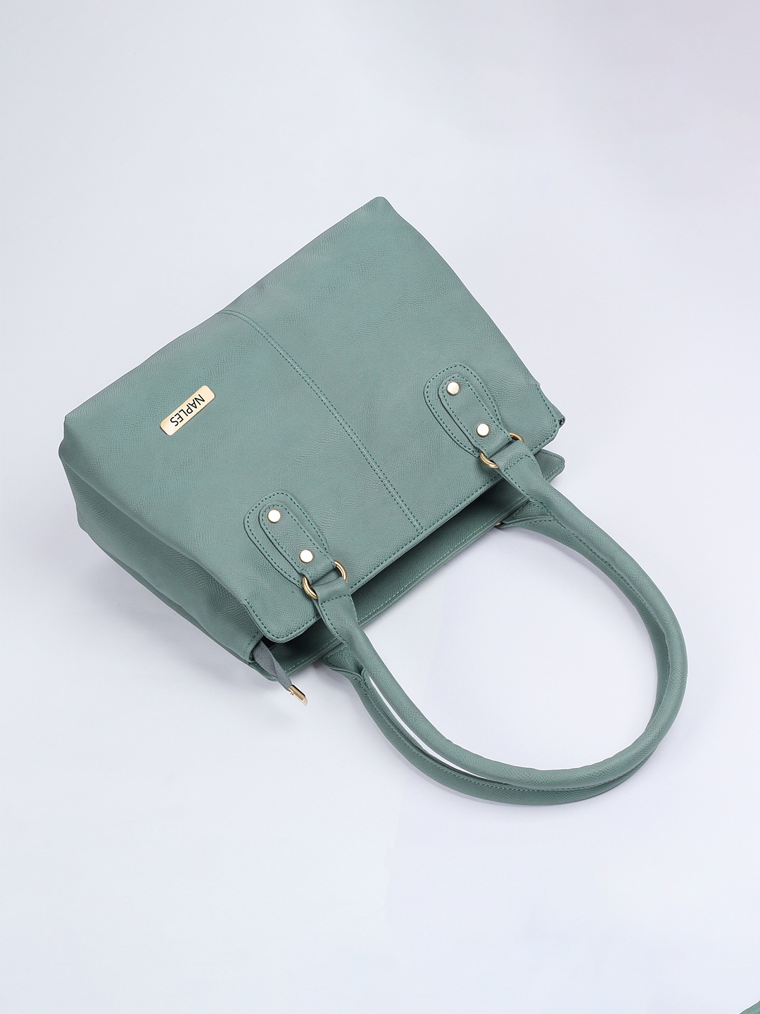 

Naples PU Structured Shoulder Bag, Grey