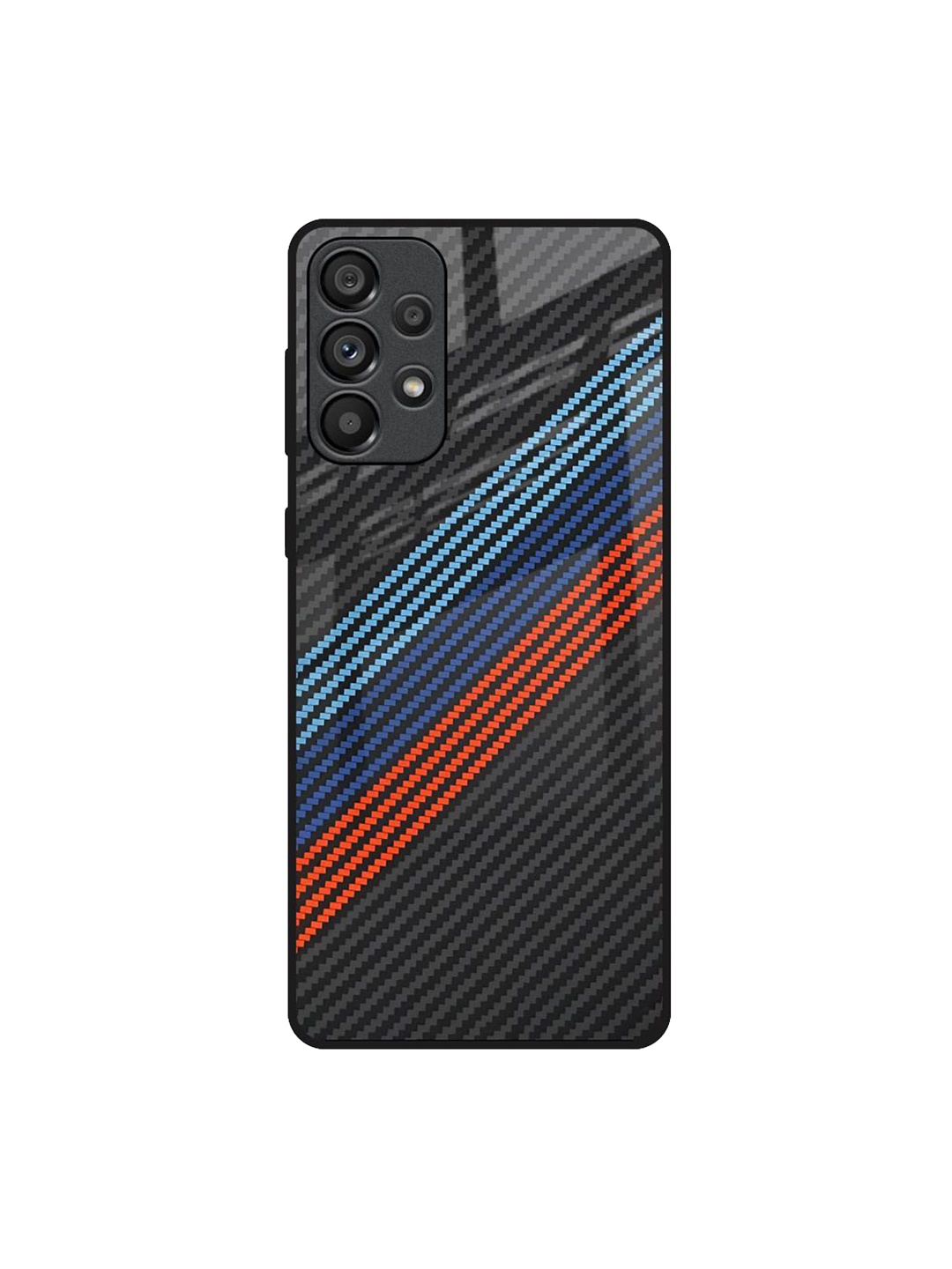 

QRIOH Abstract Printed Samsung Galaxy A73 5G Back Case Mobile Accessories, Black