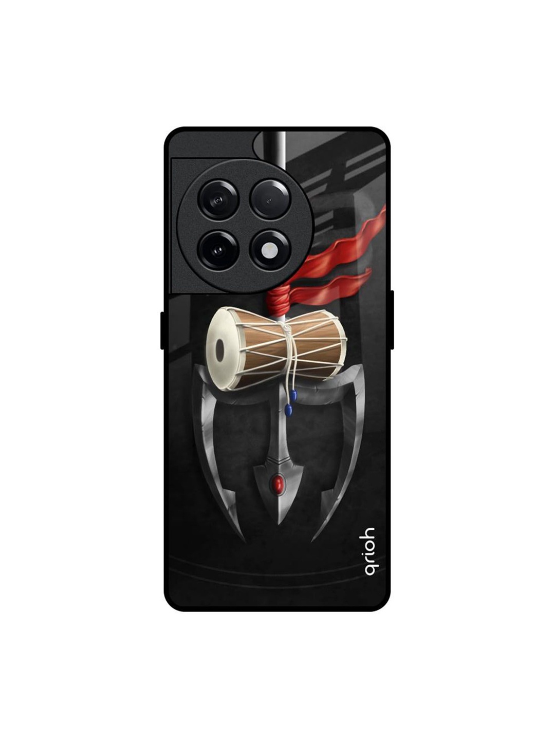 

QRIOH Quirky Printed OnePlus 11R 5G Back Case Mobile Accessories, Black