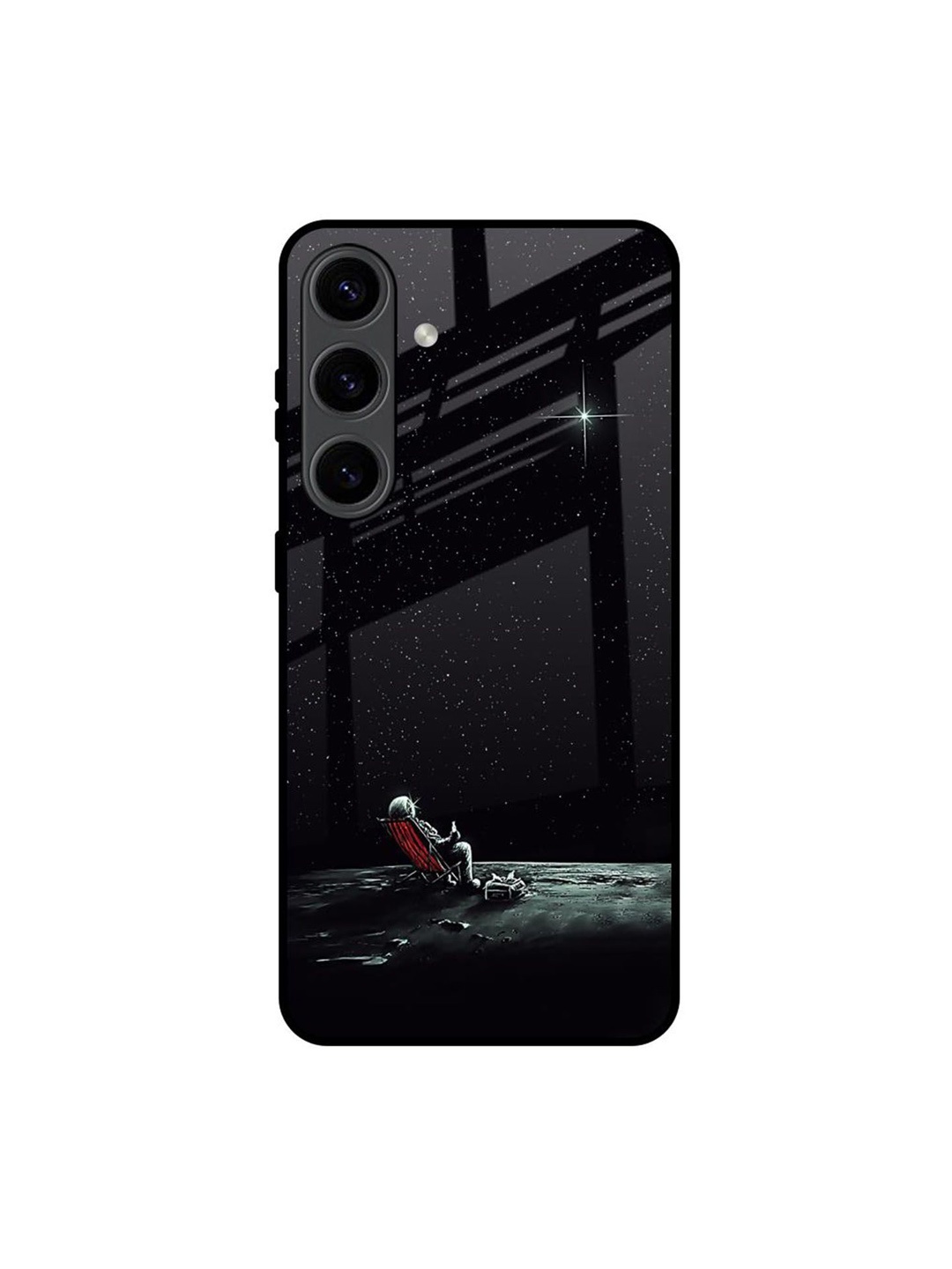 

QRIOH Quirky Printed Samsung Galaxy S24 5G Back Case Mobile Accessories, Black