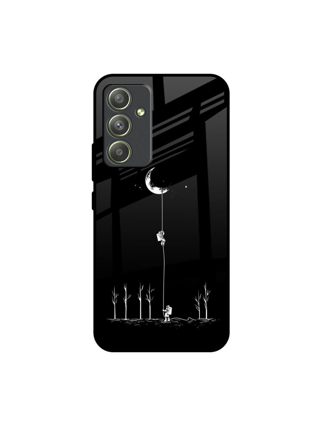 

QRIOH Quirky Printed Samsung Galaxy A54 5G Back Case Mobile Accessories, Black