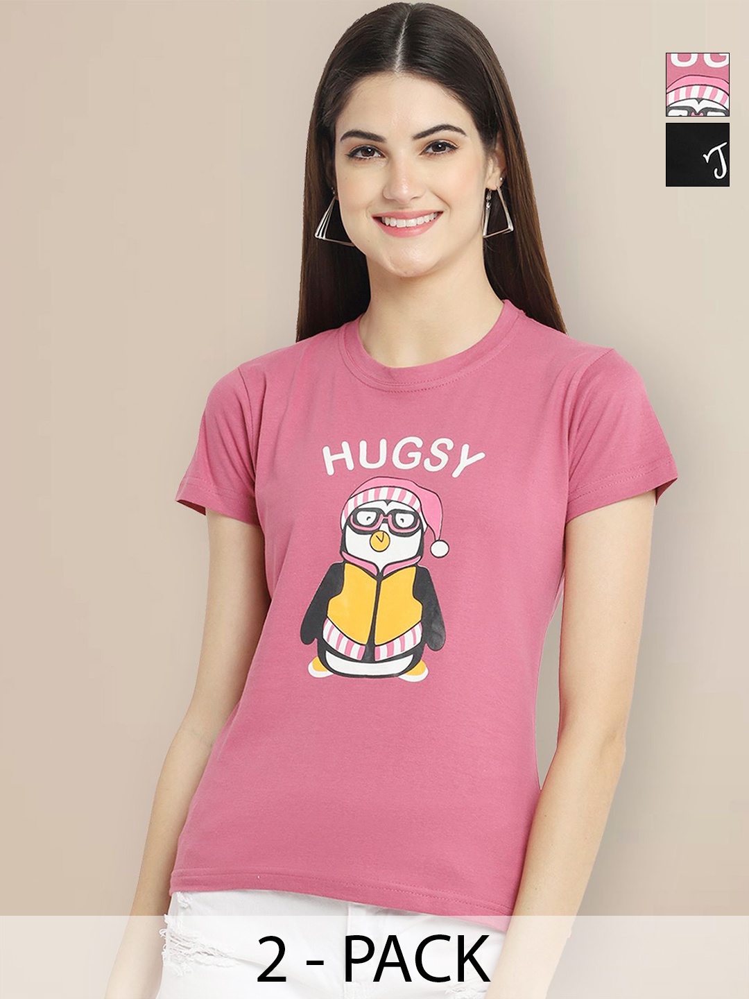 

Metronaut Women Typography 2 Printed T-shirt, Multi