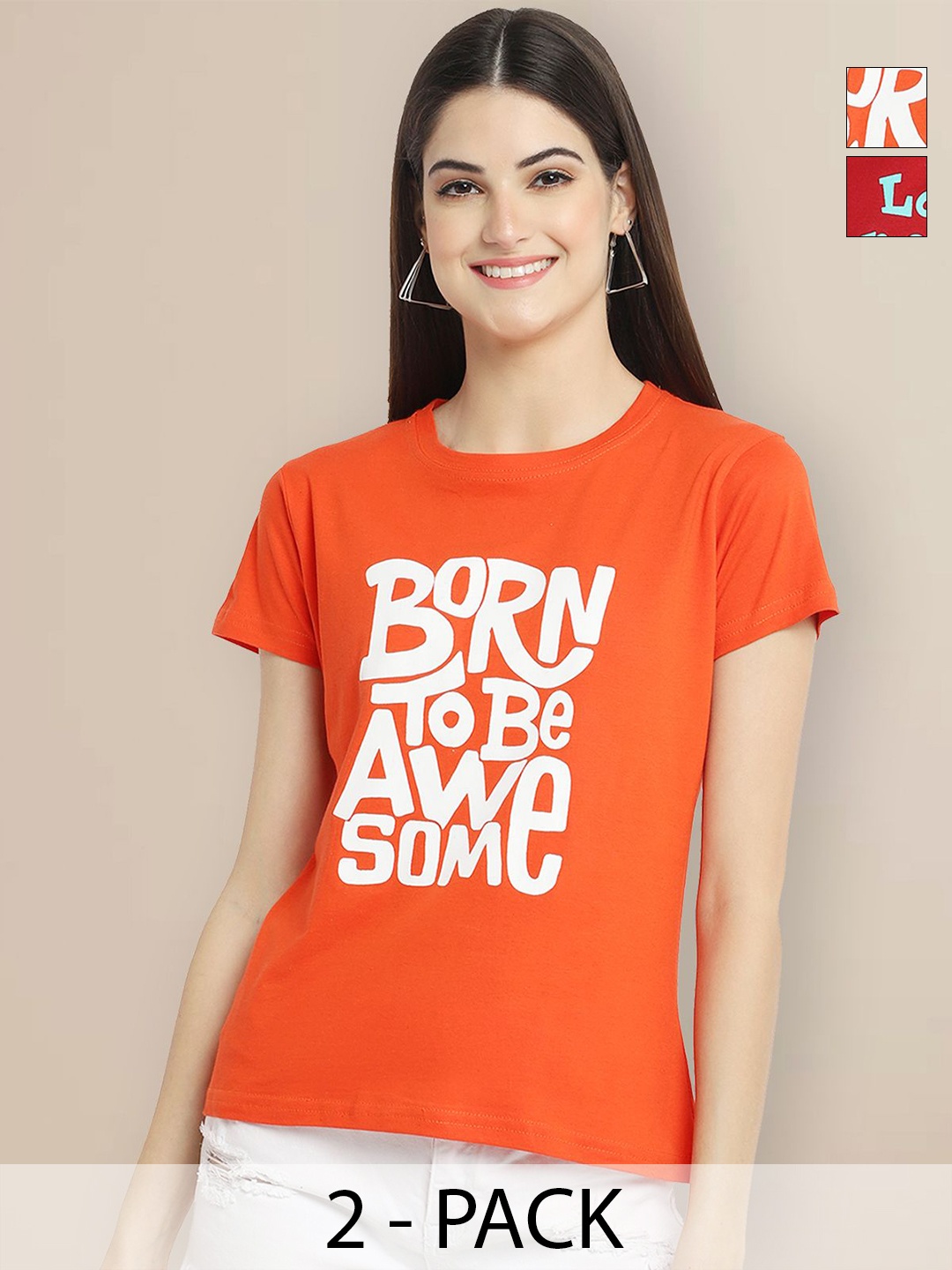 

Metronaut Women Typography 2 Printed T-shirt, Multi