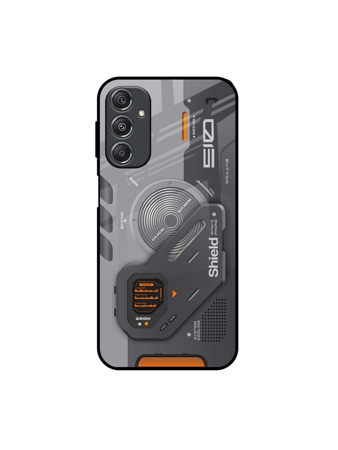 

QRIOH Typography Printed Samsung Galaxy M34 5G Back Case Mobile Accessories, Grey melange