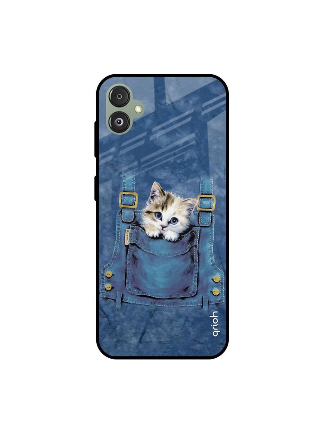 

QRIOH Quirky Printed Samsung Galaxy F14 5G Back Case Mobile Accessories, Blue
